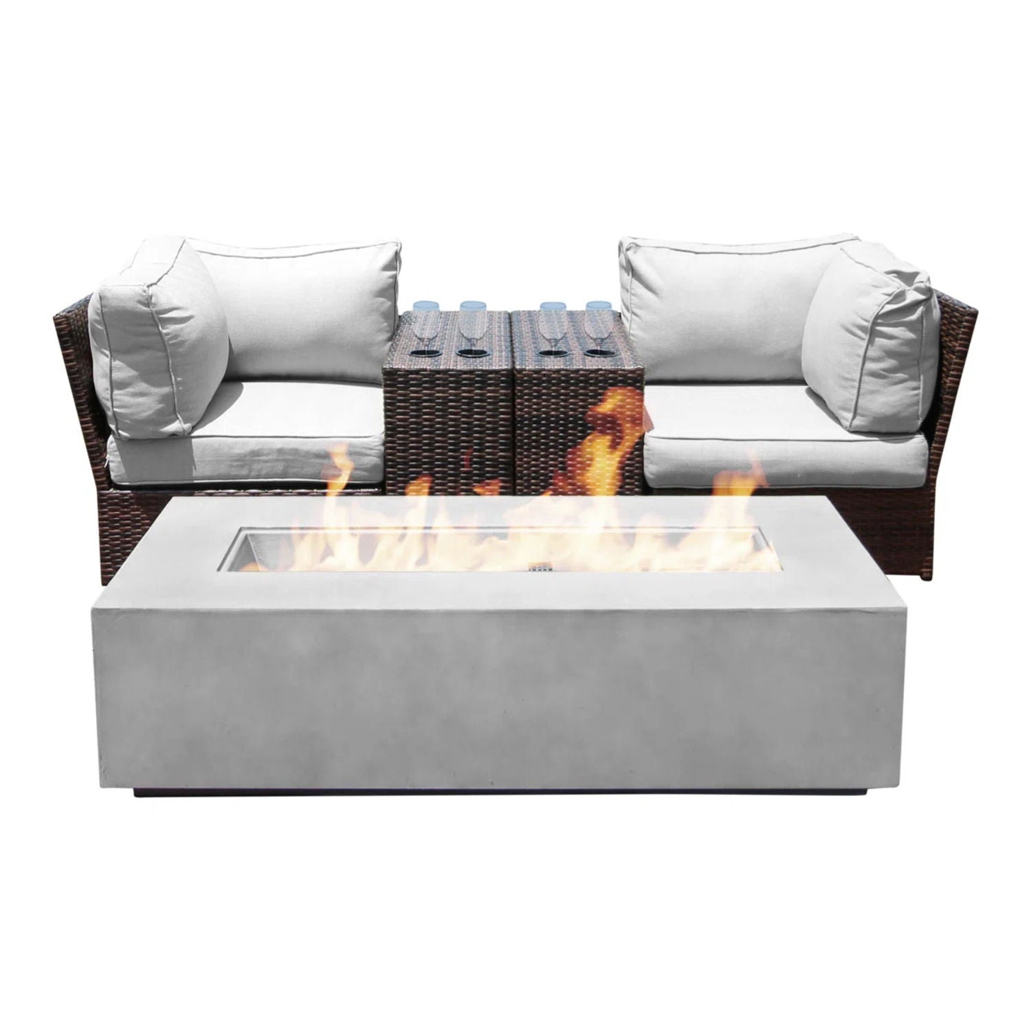 Outdoor Elegance Conversation Set With Fire Pit - Best Buy Furniture