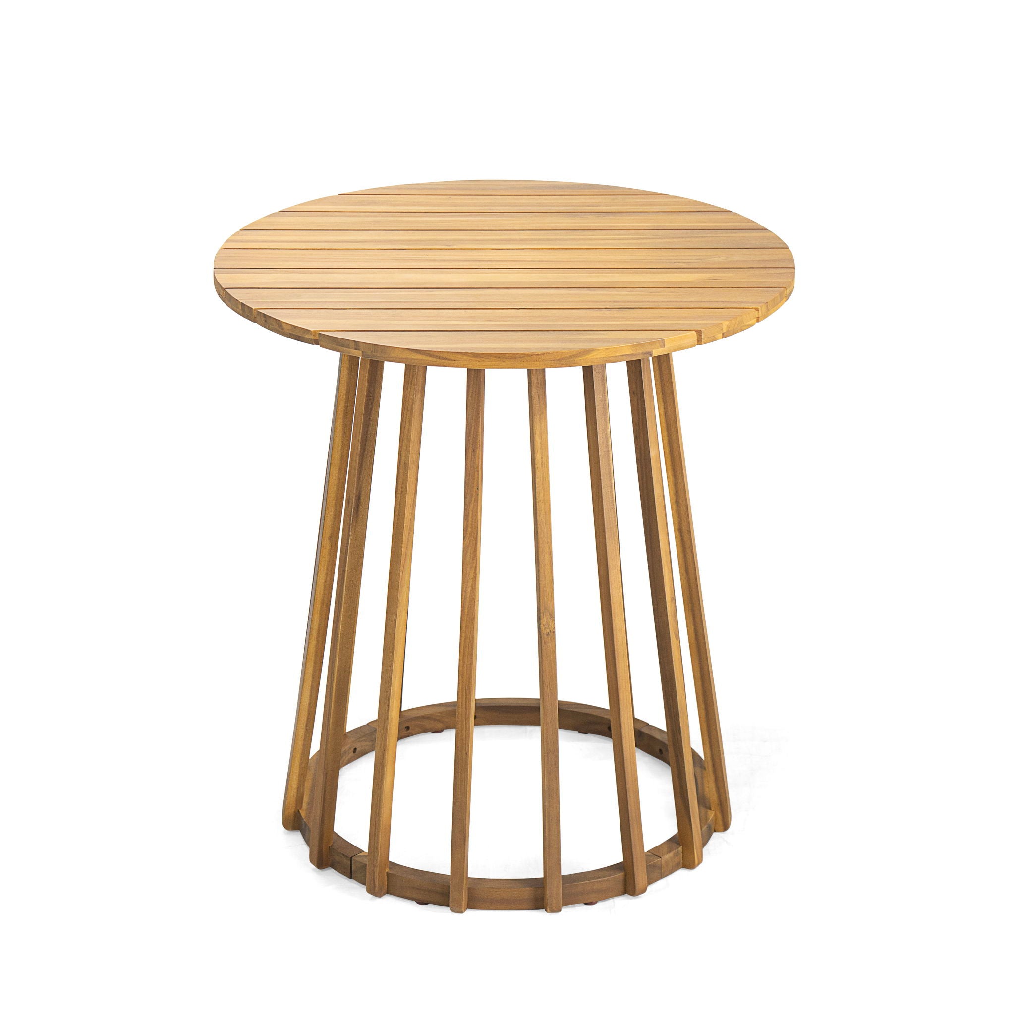 Outdoor Round Top Dining Table, Round Bistro Table - Teak - Best Buy Furniture