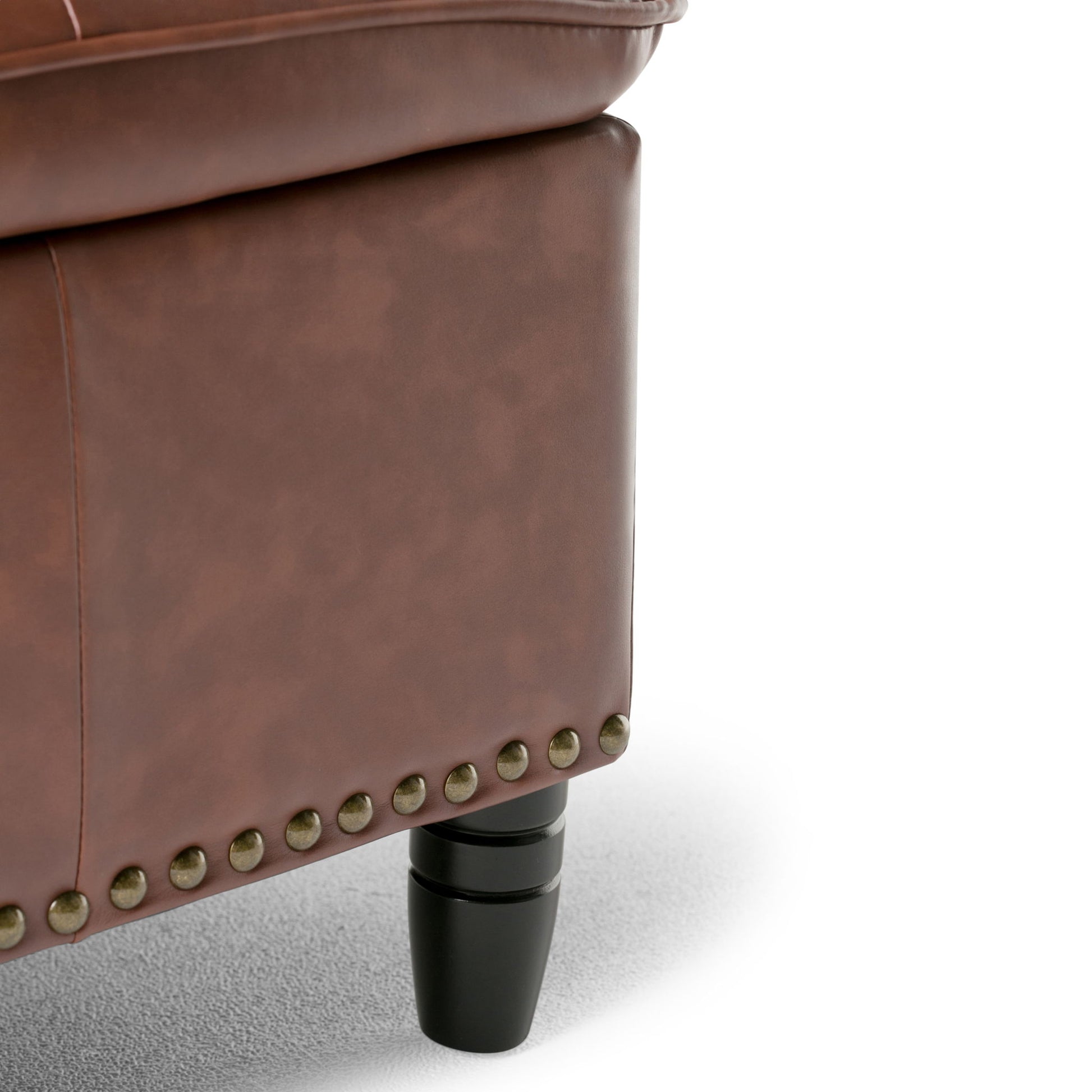 Emily - Storage Ottoman - Cognac - Best Buy Furniture