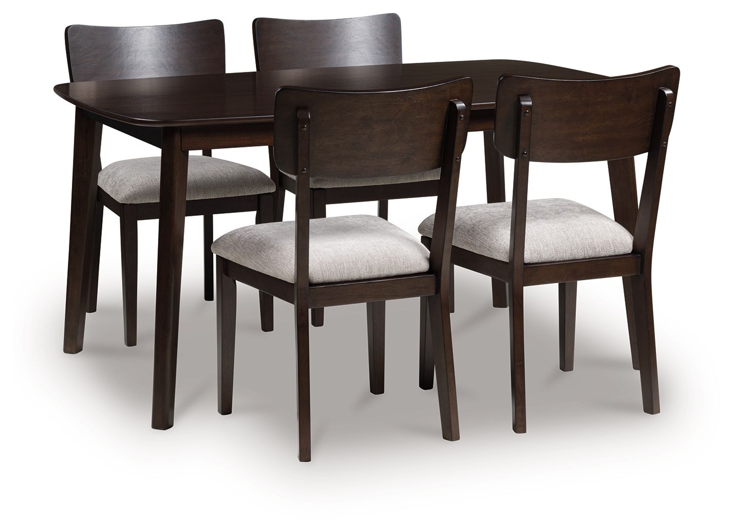Mallenette - Dining Room Table Set (Set of 5) - Merlot - Best Buy Furniture