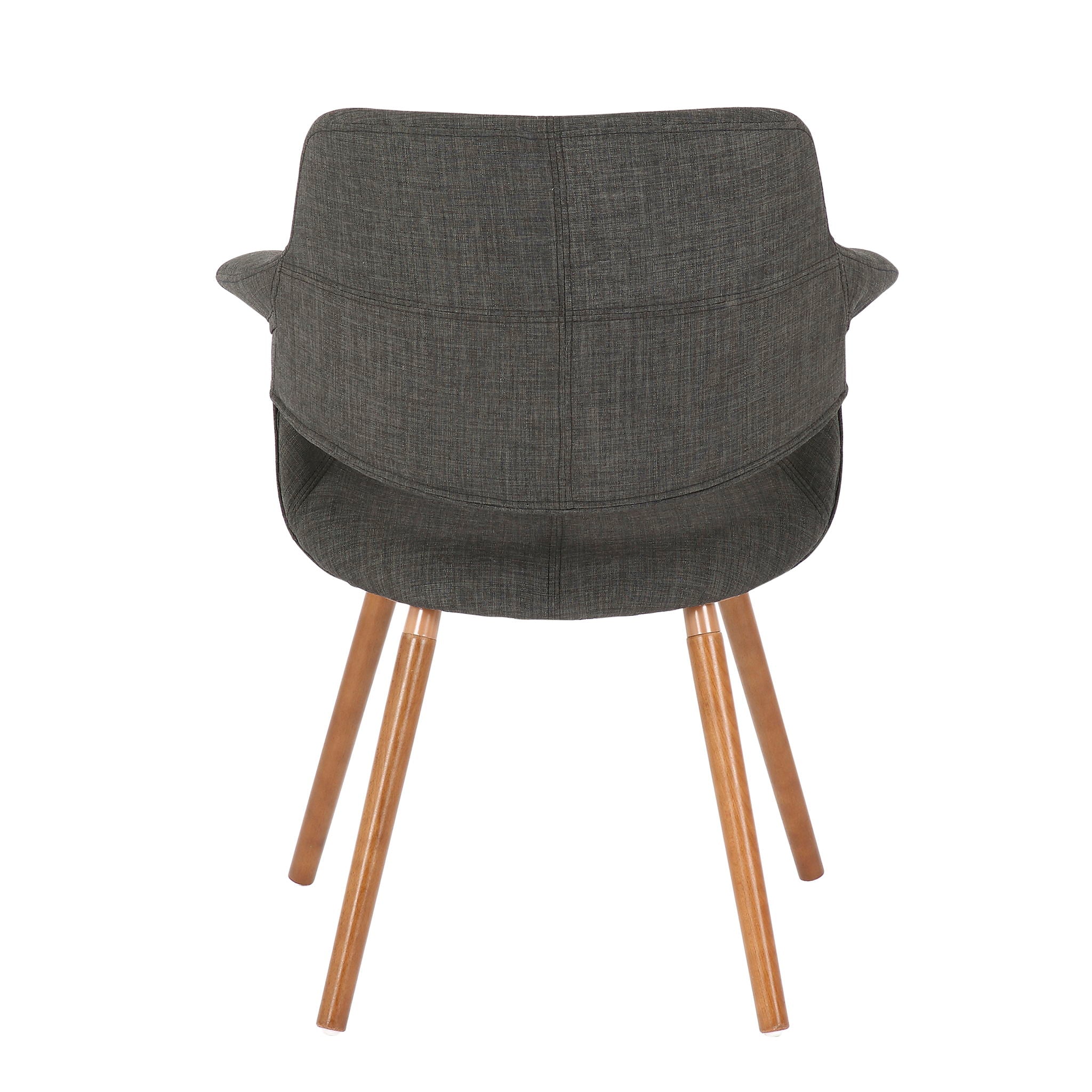 Vintage Flair - Mid-Century Modern Chair (Set of 2) - Walnut / Charcoal - Best Buy Furniture