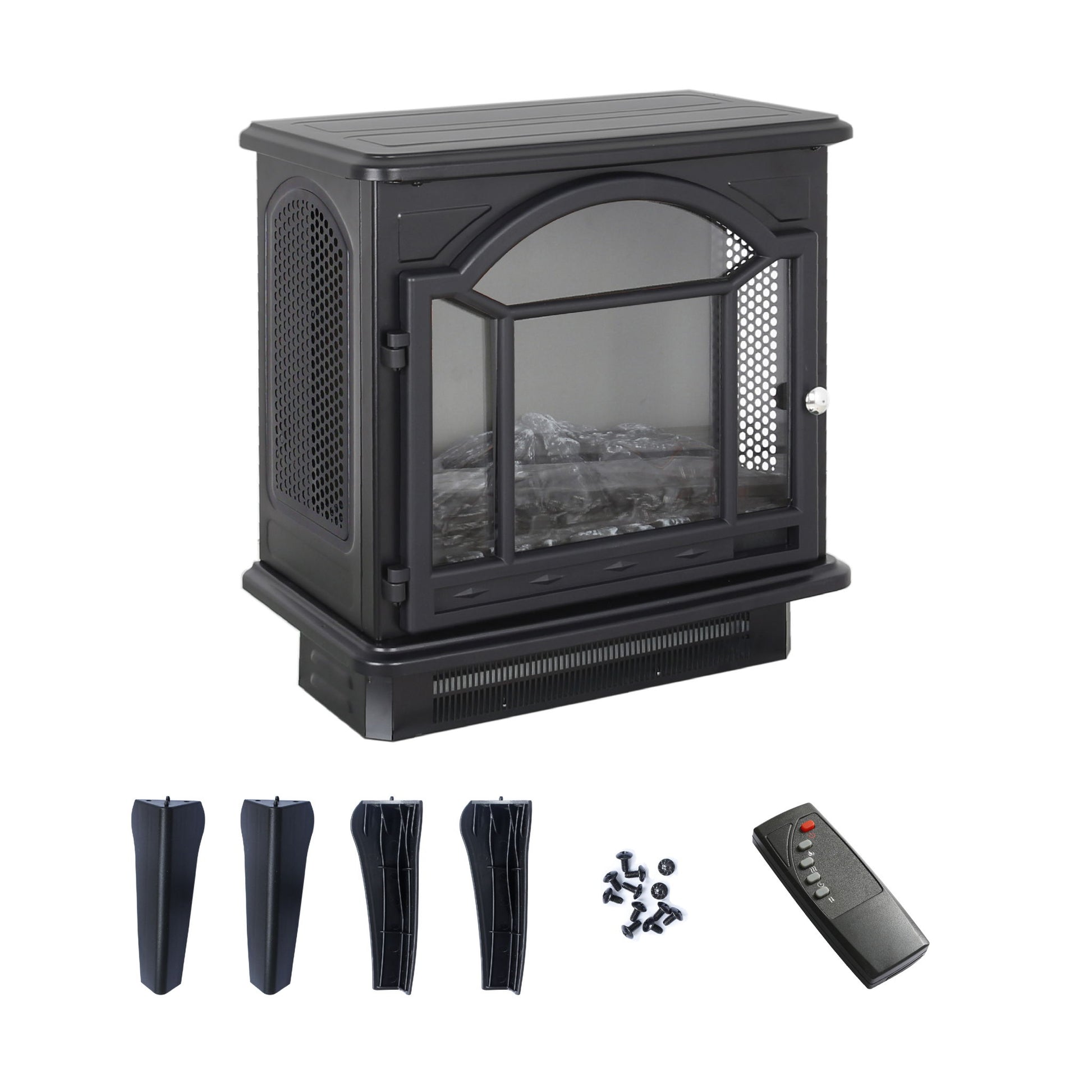 3D Flame Electric Infrared Quartz Fireplace Stove With Remote Control - Best Buy Furniture