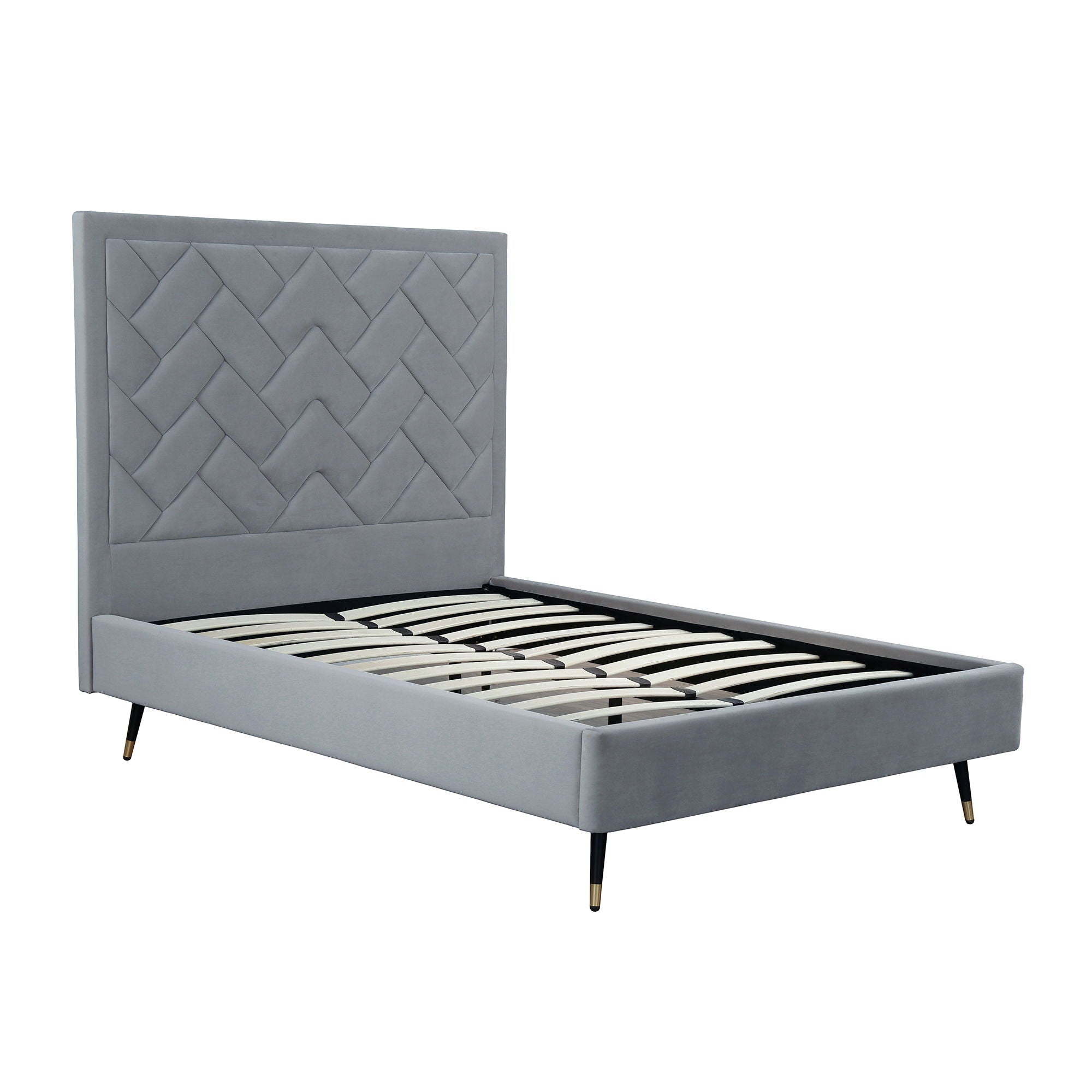 Crosby - Bed With Upholstered Headboard And Slats