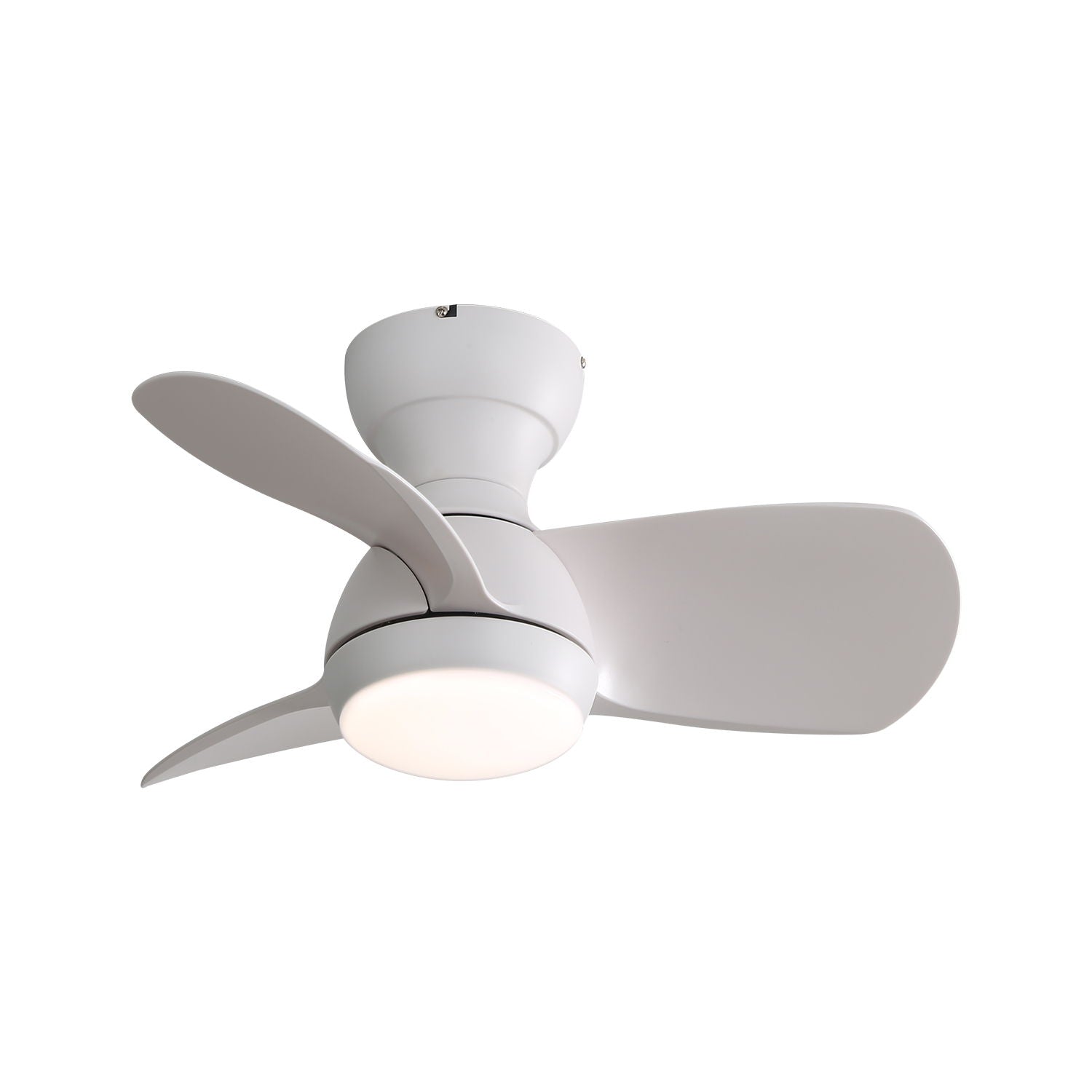 23" Bedroom Ceiling Fan With 3 Color Dimmable 3 ABS Blades Remote Control Dc Motor Black With 18W Led Light - Best Buy Furniture