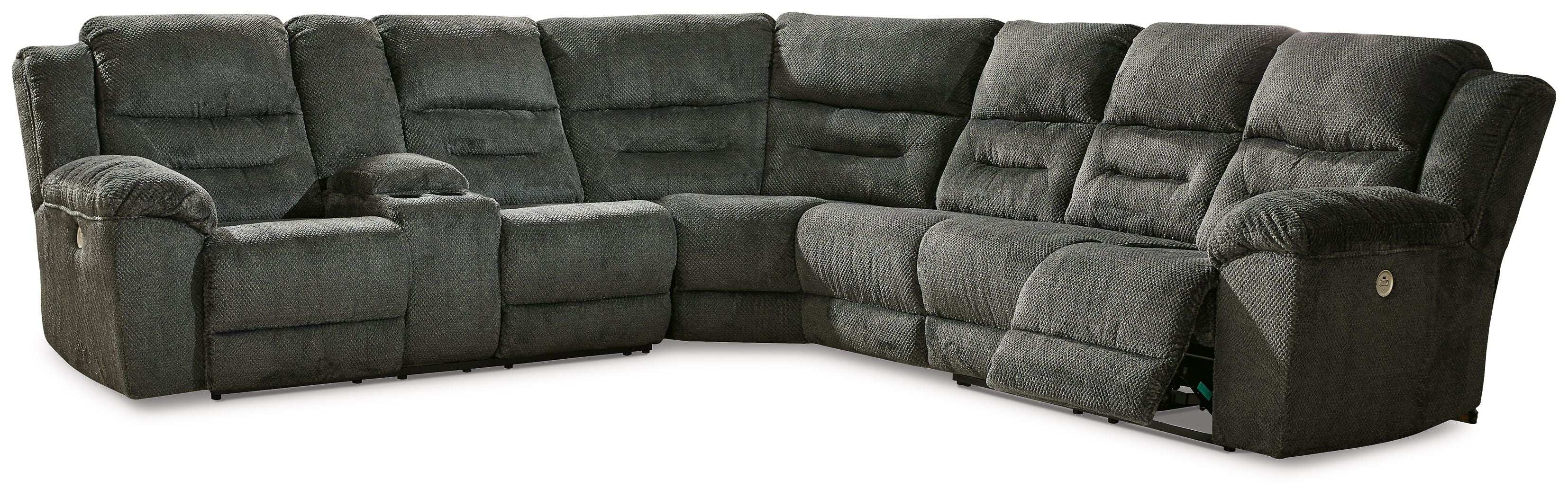 Nettington - Power Reclining Sectional - Best Buy Furniture