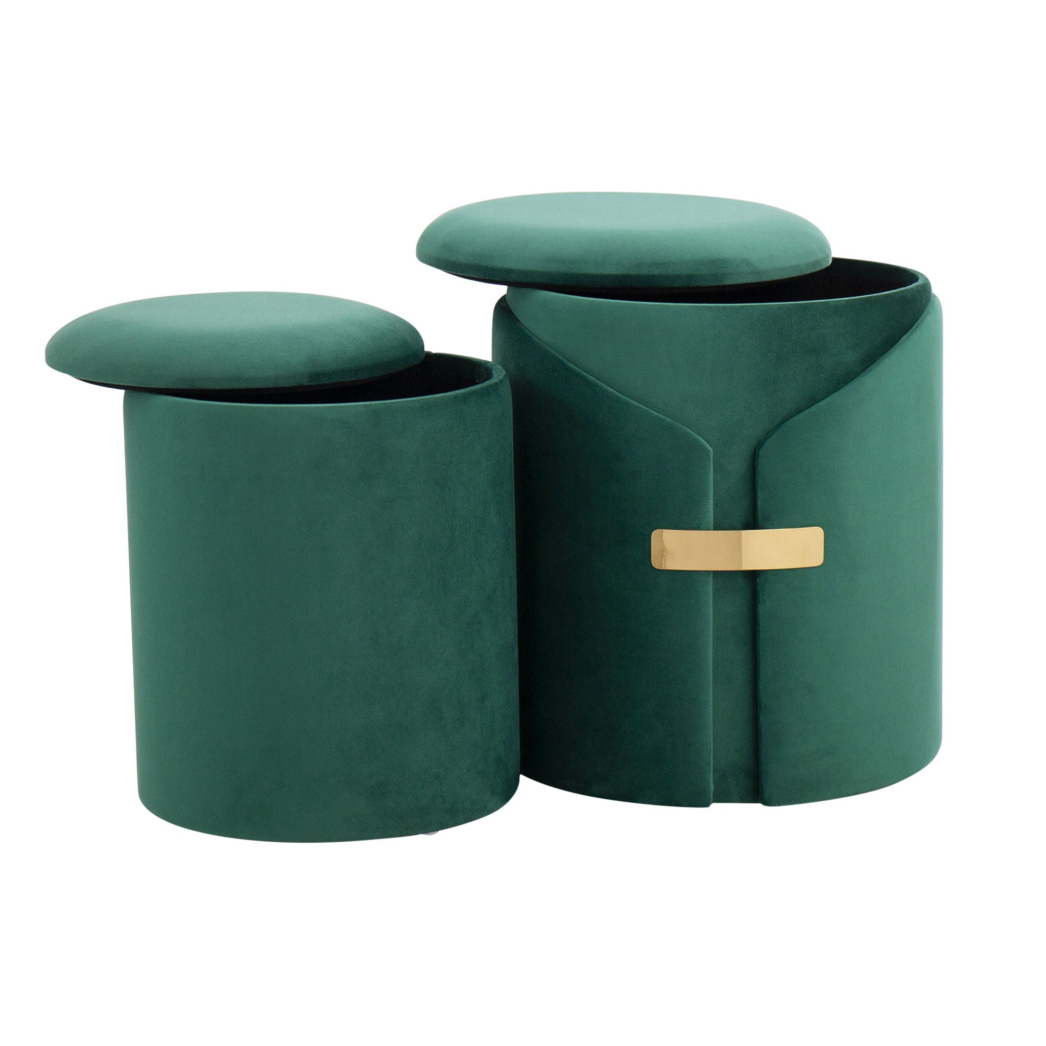 Dahlia - Contemporary / Glam Nesting Ottoman Set - Best Buy Furniture