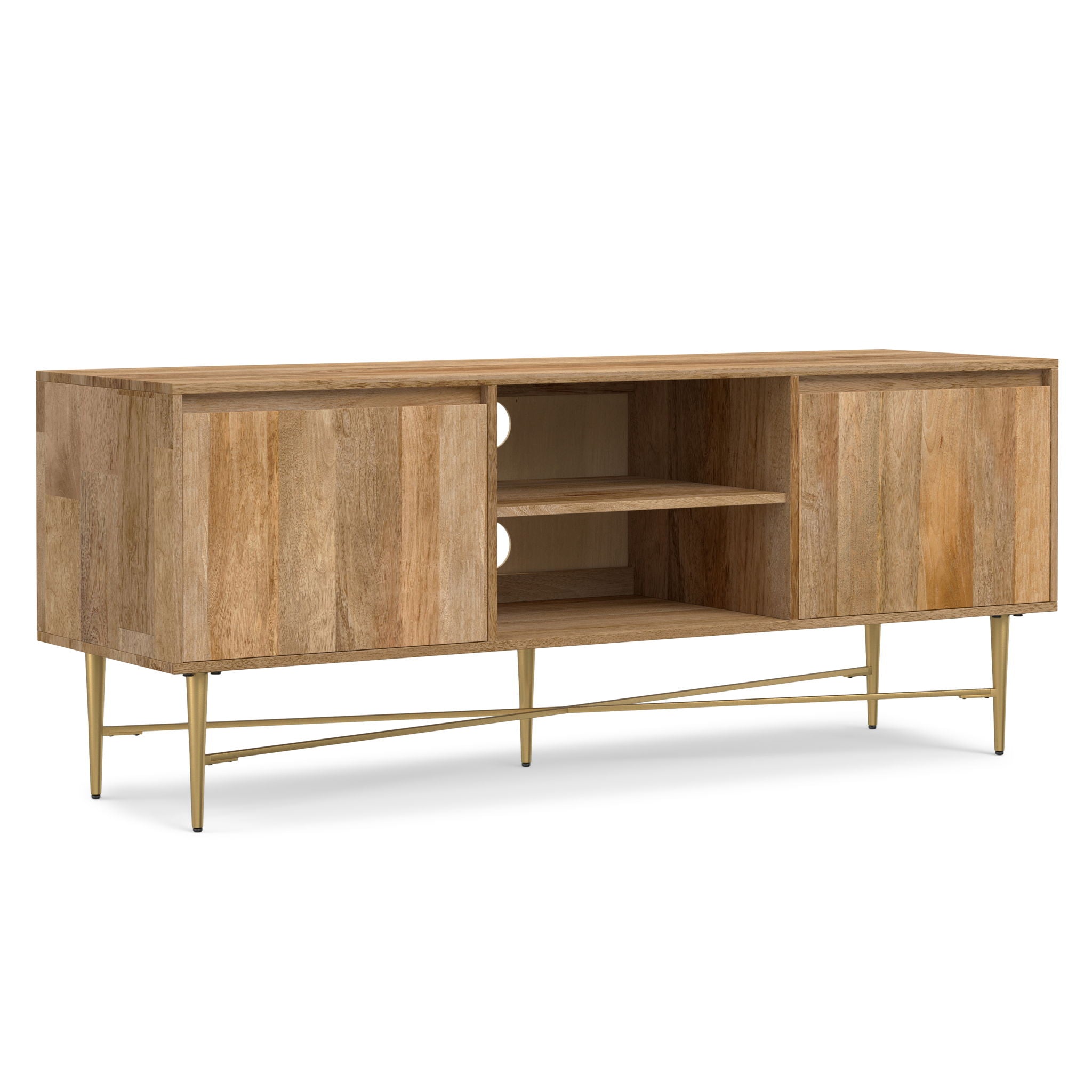 Fallon - TV Media Stand - Natural - Best Buy Furniture