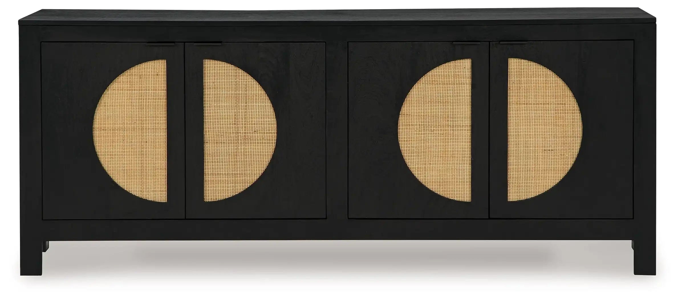 Cliffiings - Accent Cabinet - Black / Natural - Best Buy Furniture