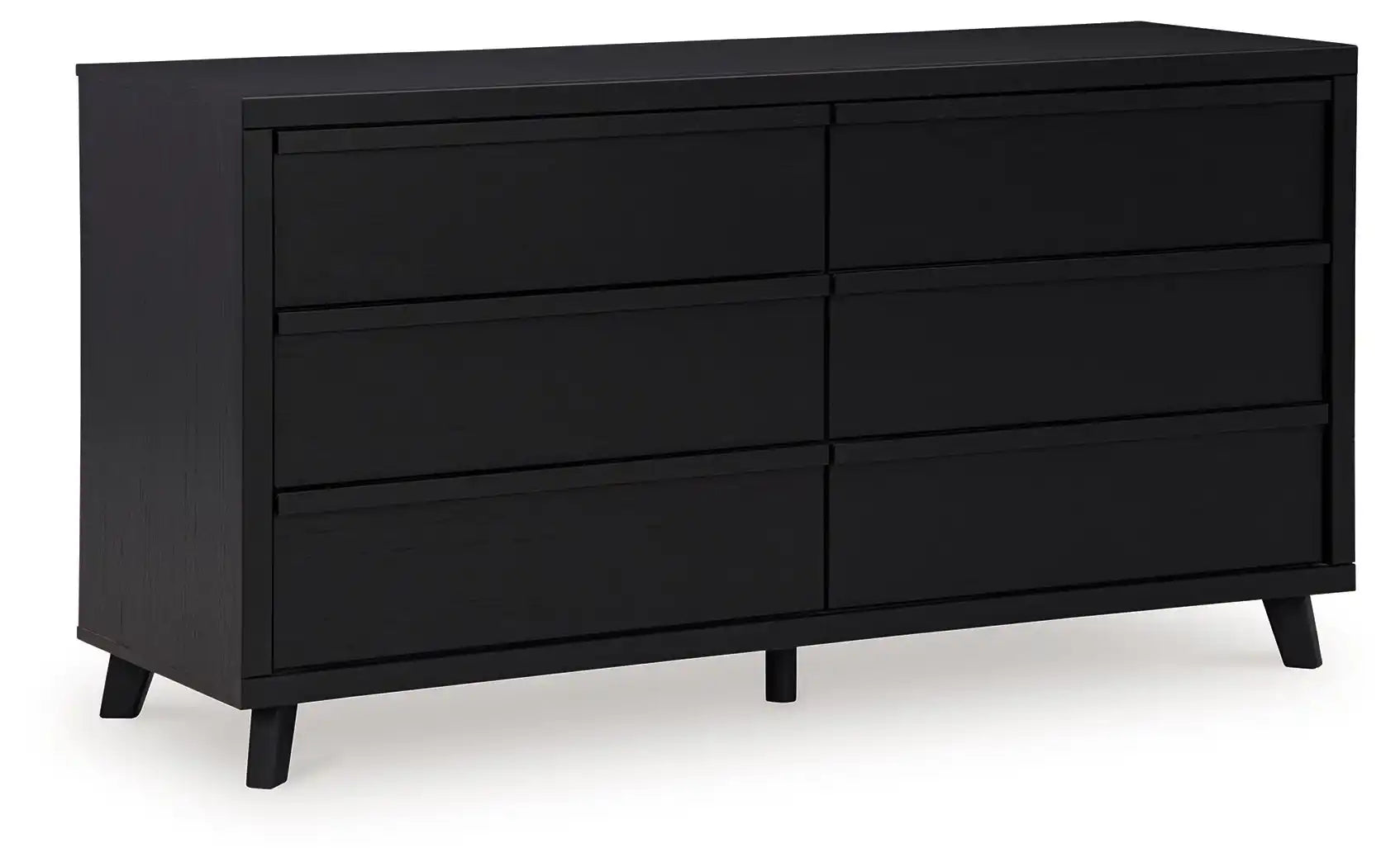Danziar - Six Drawer Dresser - Black - Best Buy Furniture