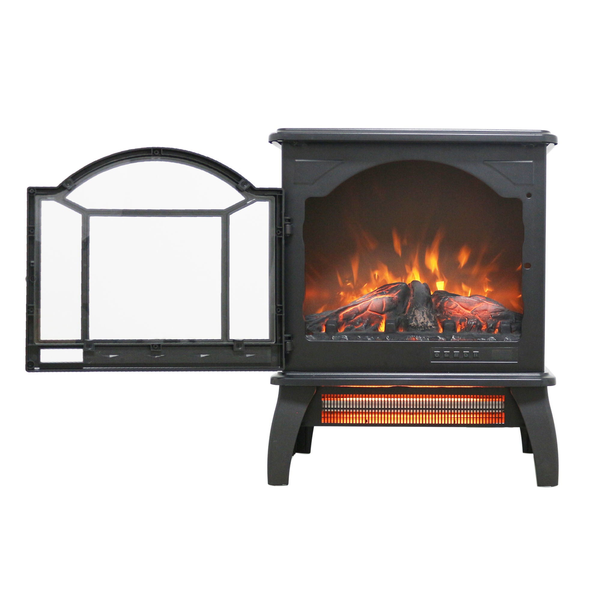3D Flame Electric Infrared Quartz Fireplace Stove With Remote Control - Best Buy Furniture