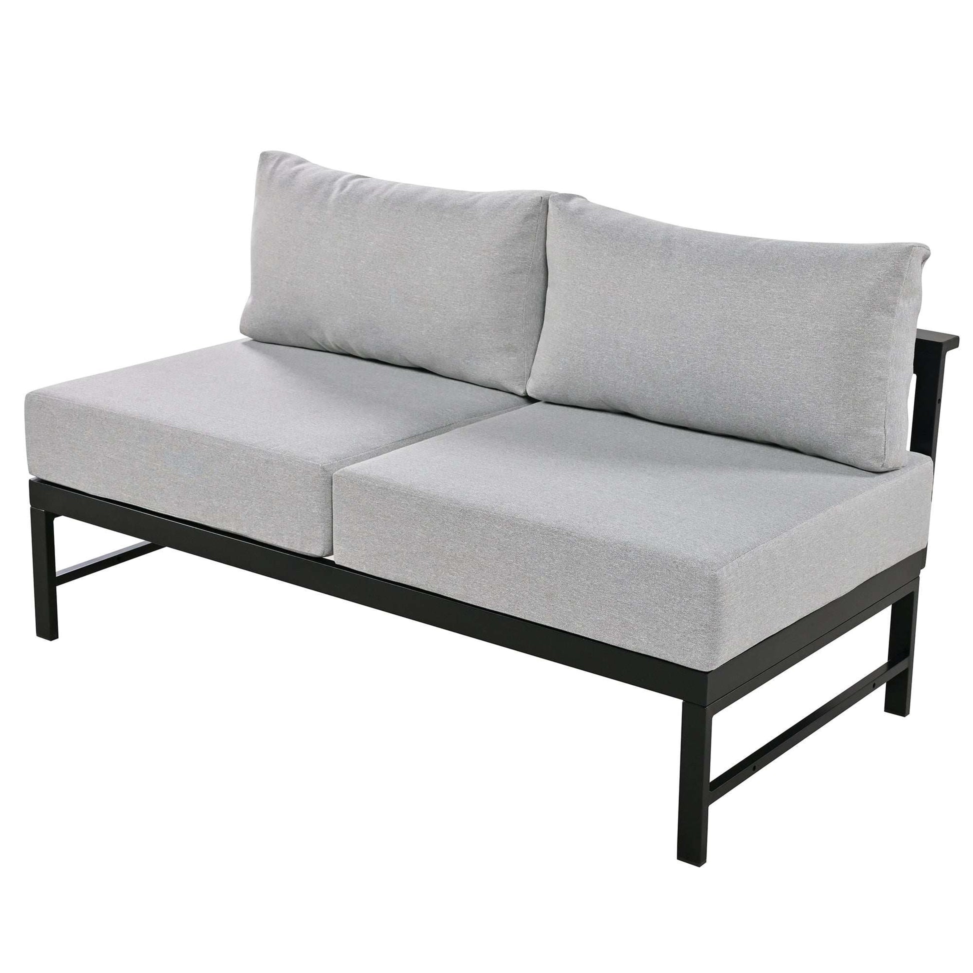 U-shaped multi-person outdoor sofa set, suitable for gardens, backyards, and balconies. - Best Buy Furniture