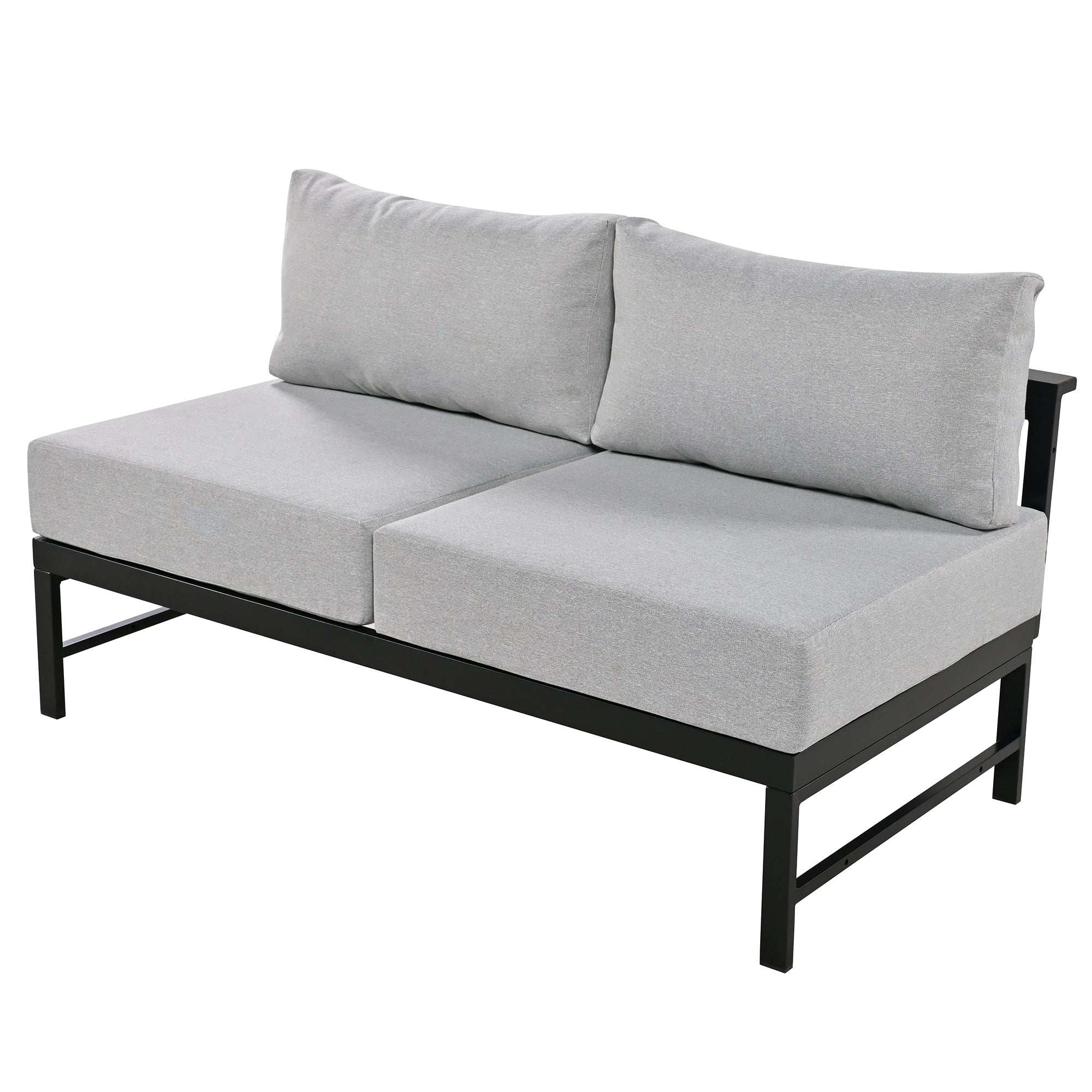 U-shaped multi-person outdoor sofa set, suitable for gardens, backyards, and balconies. - Best Buy Furniture