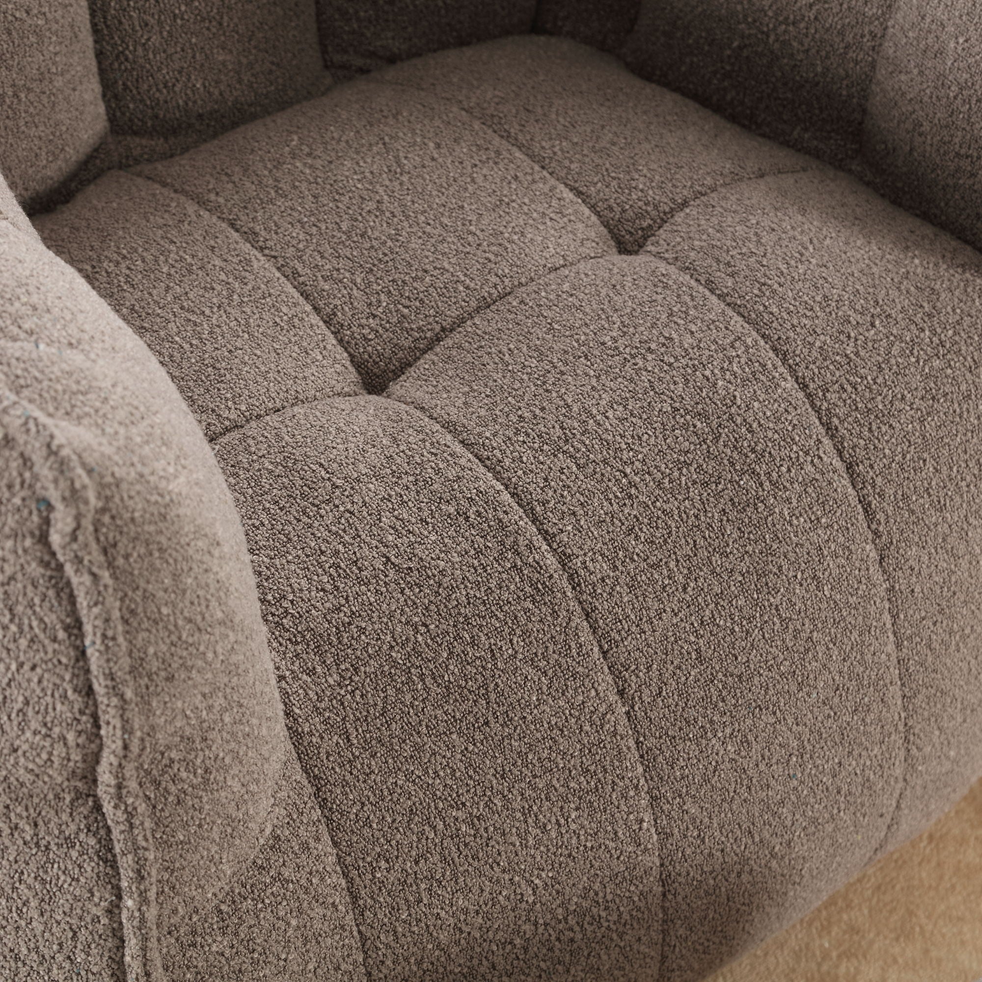 Soft Chenille Bean Bag Chair With High Resilient Foam