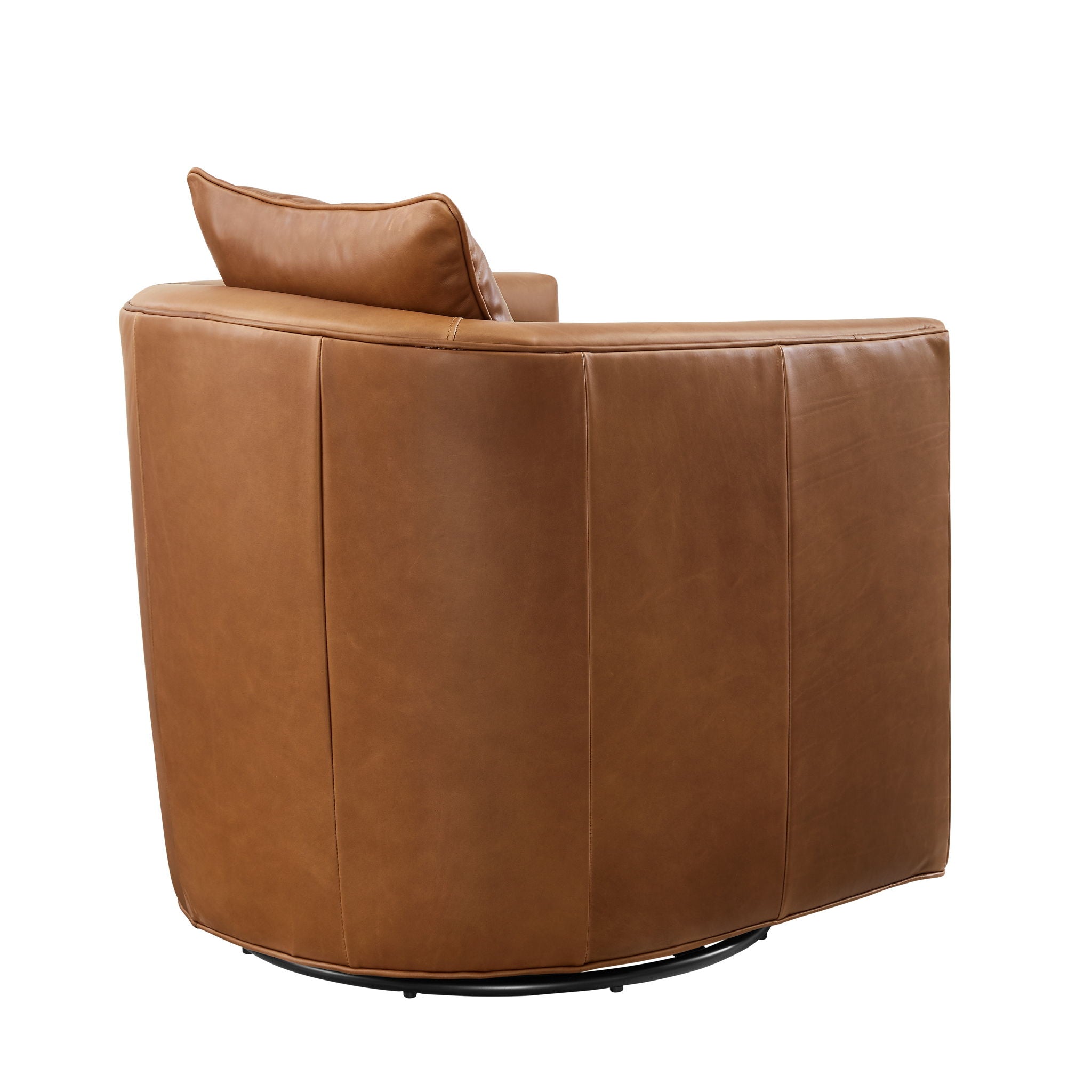 Jasmine - Swivel Accent Chair - Brown - Best Buy Furniture
