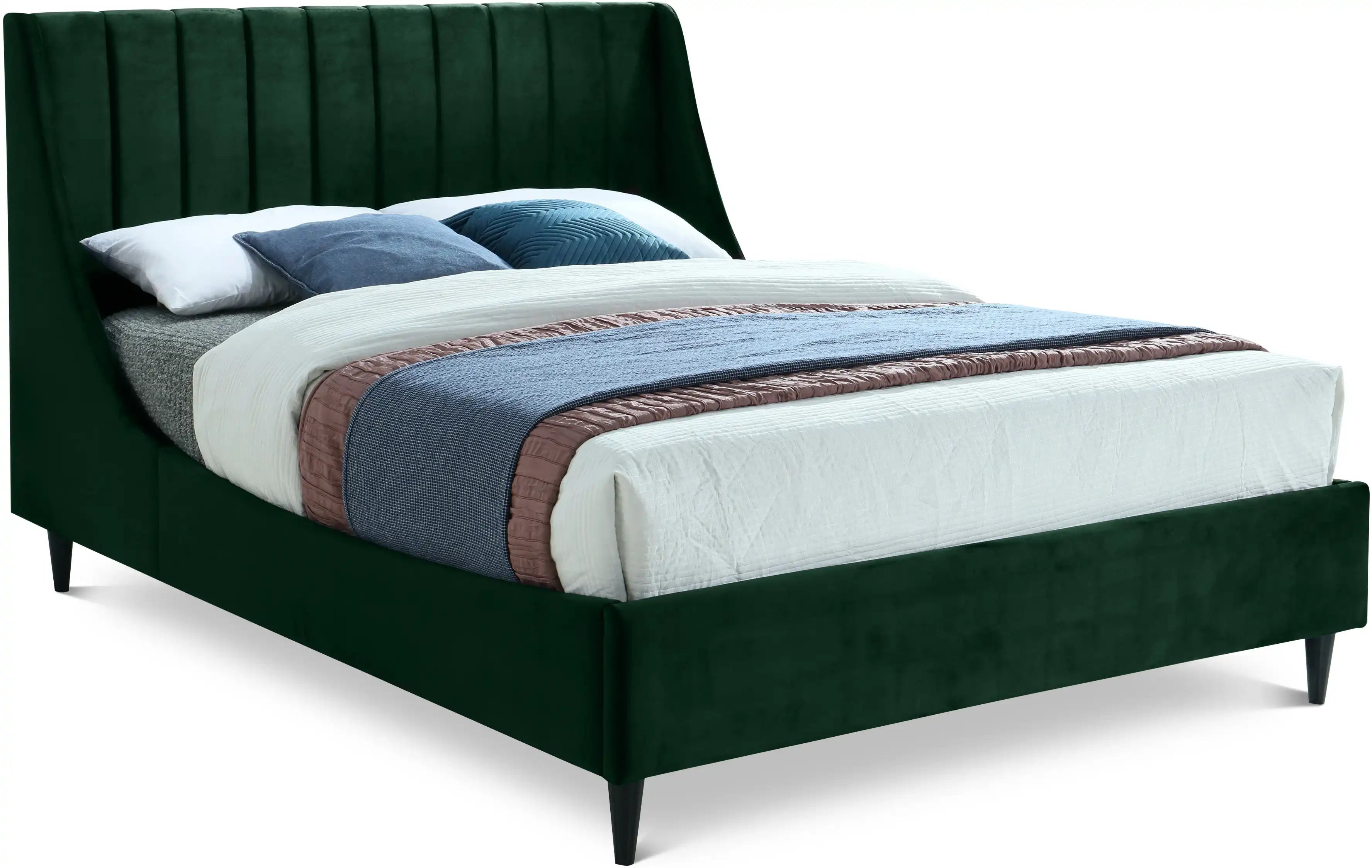 Eva - Velvet Bed - Best Buy Furniture