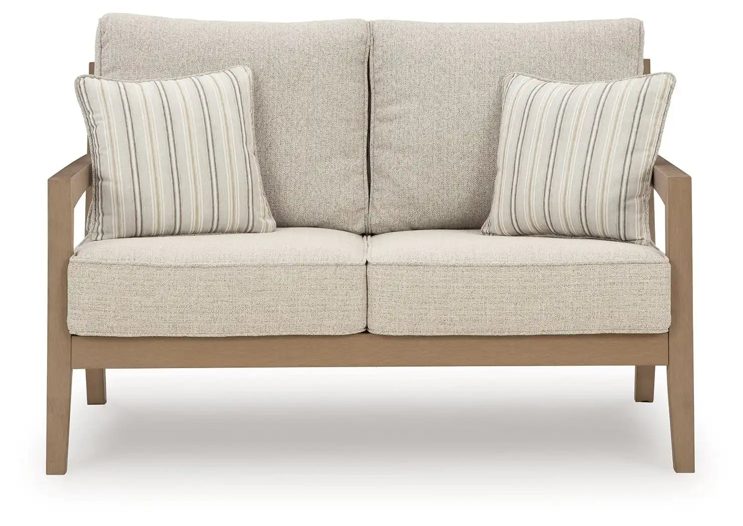 Hallow Creek - Loveseat With Cushion - Driftwood - Best Buy Furniture