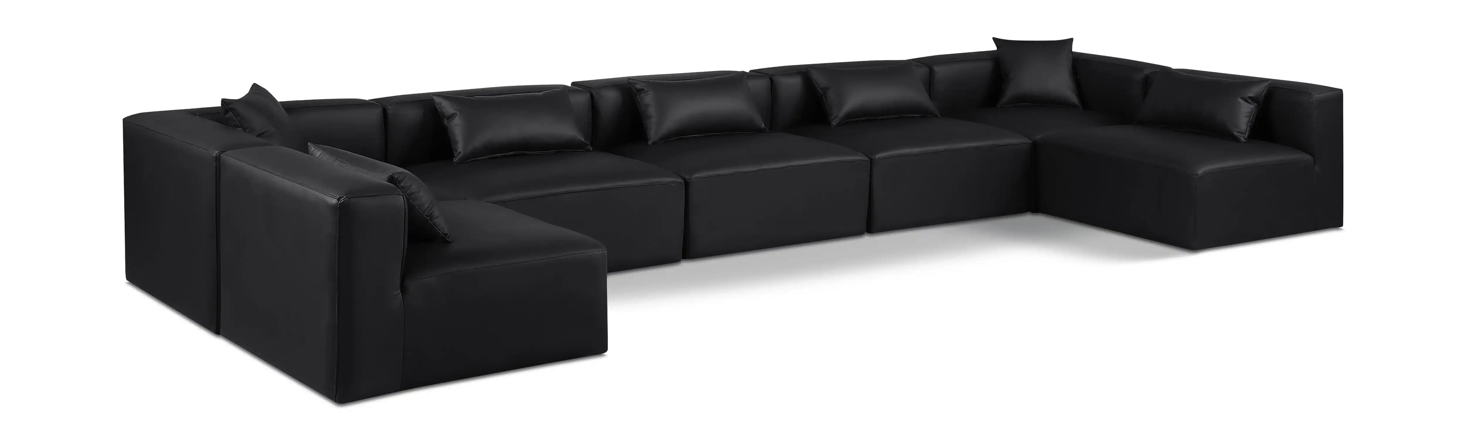 Cube - 7 Piece Modular U-Shaped Sectional - Best Buy Furniture