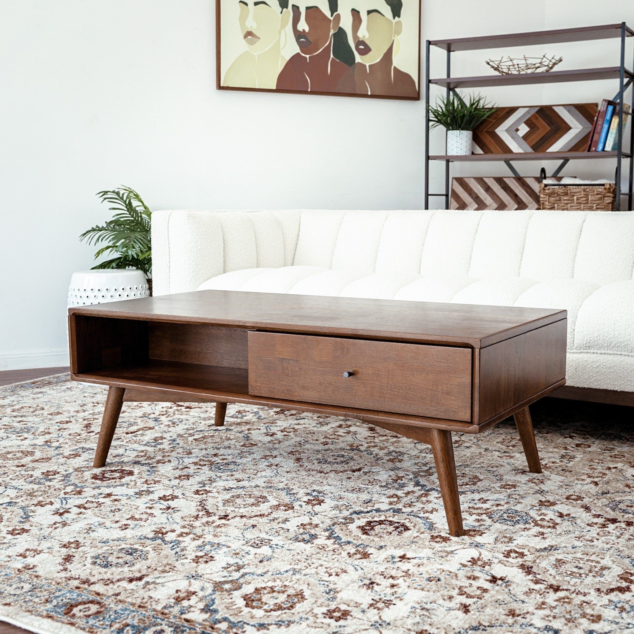 Caroline - Coffee Table - Walnut Brown - Best Buy Furniture