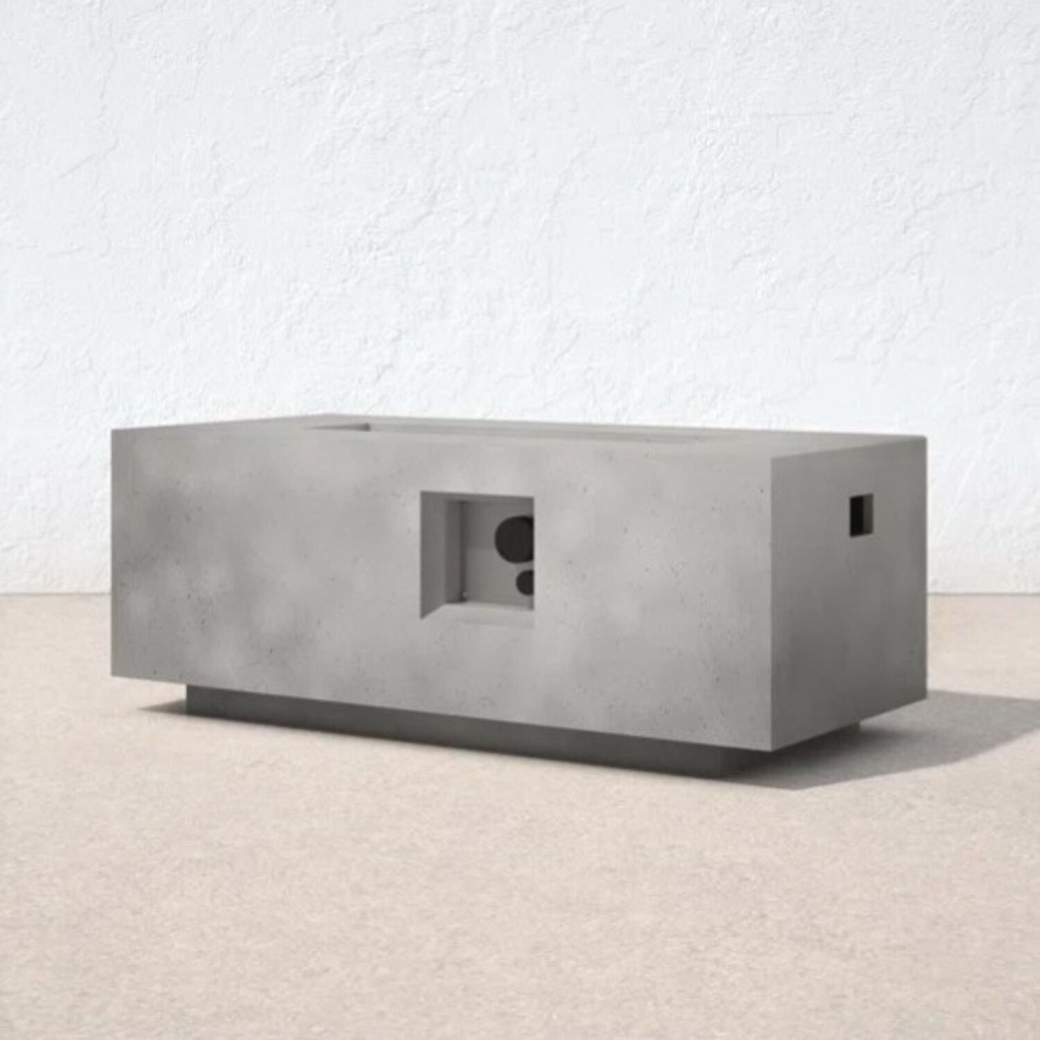 Propane Outdoor Durable Fire Pit Table - Gray - Best Buy Furniture