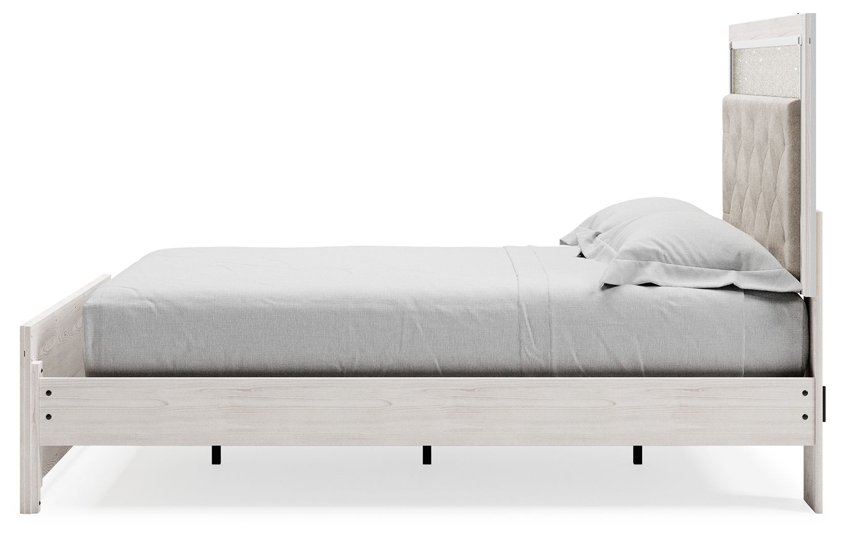 Altyra - Queen Panel Bed With Roll Slats - White - Best Buy Furniture