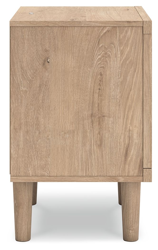 Cielden - One Drawer Night Stand - Two-Tone - Best Buy Furniture