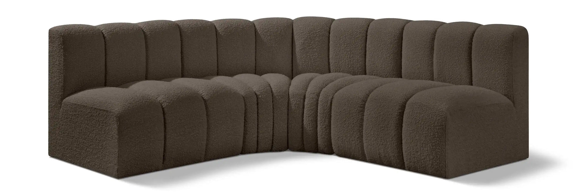 Arc - Boucle Fabric 4 Piece Corner Modular Sofa - Best Buy Furniture