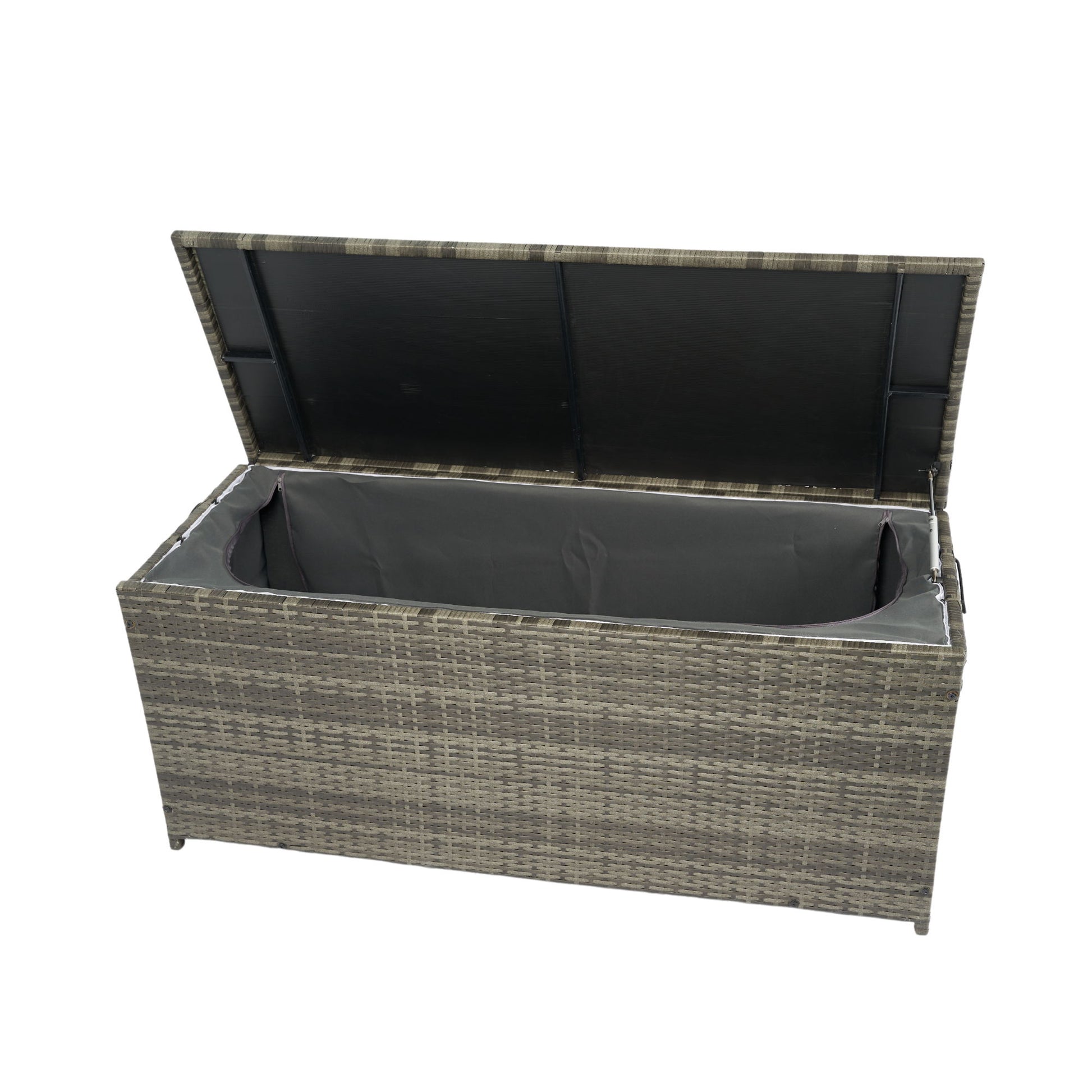 Outdoor Storage Box, Wicker Patio Deck Boxes With Lid, Outdoor Cushion Storage For Kids Toys, Pillows, Towel, Wicker - Best Buy Furniture