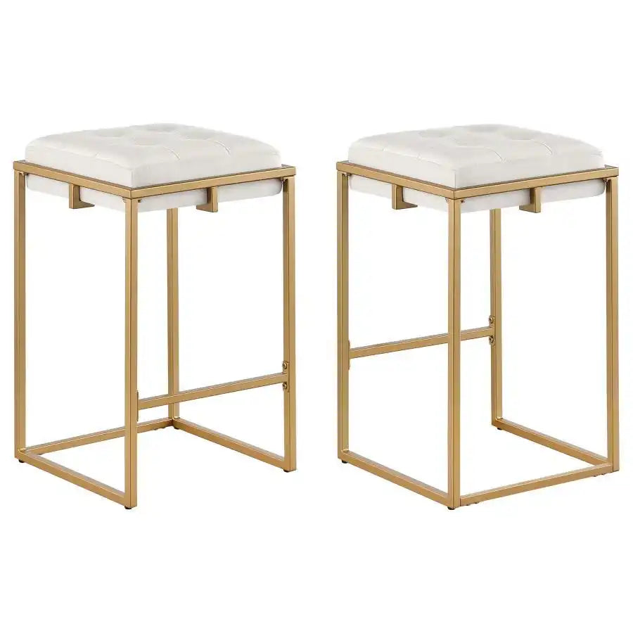 Nadia - Upholstered Backless Stool (Set of 2) - Best Buy Furniture
