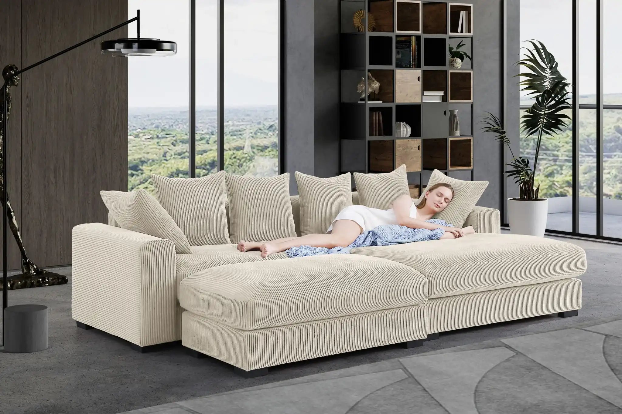 Duke - 4 Piece Upholstered Sectional - Best Buy Furniture