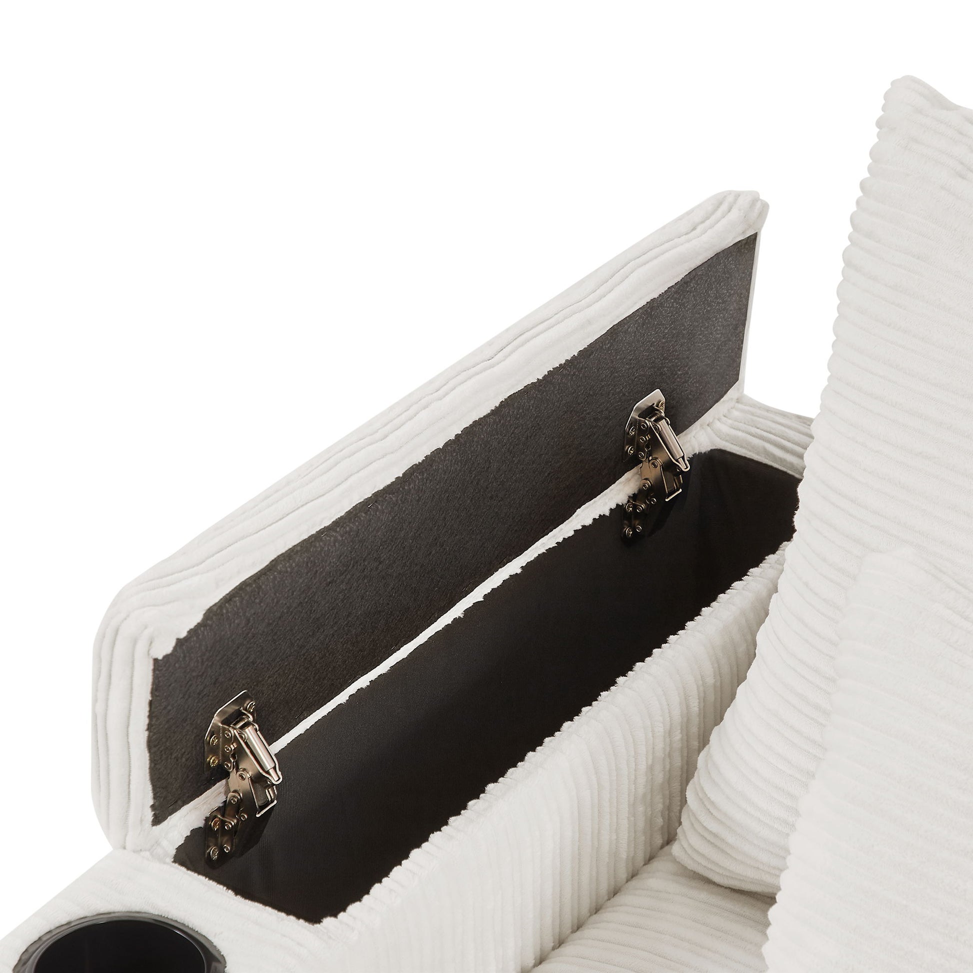 Modern Style Loveseat Sofa Sectional Sofa Couch With Storage Space, A Movable Ottoman, Two USB Ports, Two Cup Holders, A Phone Holder For Living Room - Best Buy Furniture