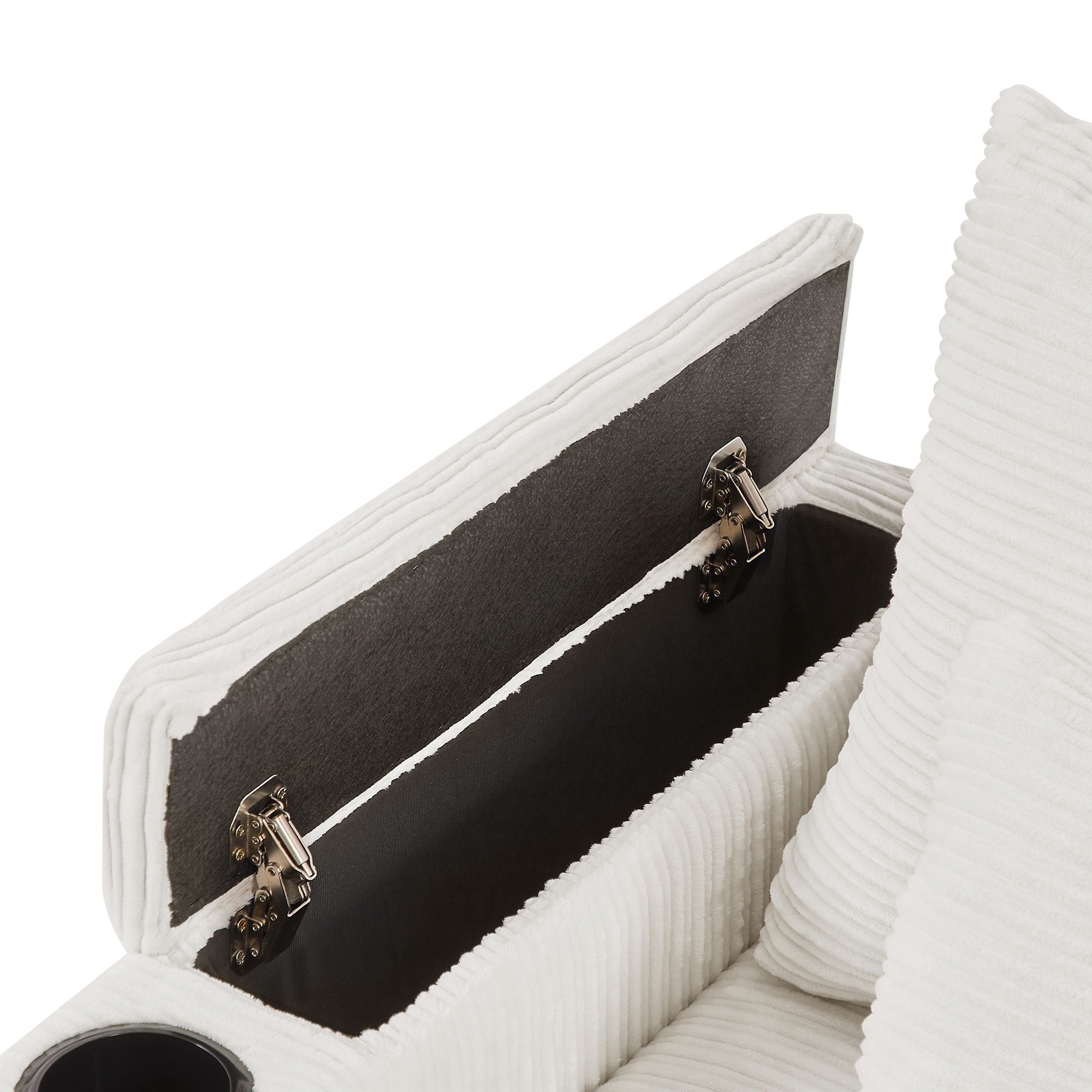 Modern Style Loveseat Sofa Sectional Sofa Couch With Storage Space, A Movable Ottoman, Two USB Ports, Two Cup Holders, A Phone Holder For Living Room - Best Buy Furniture