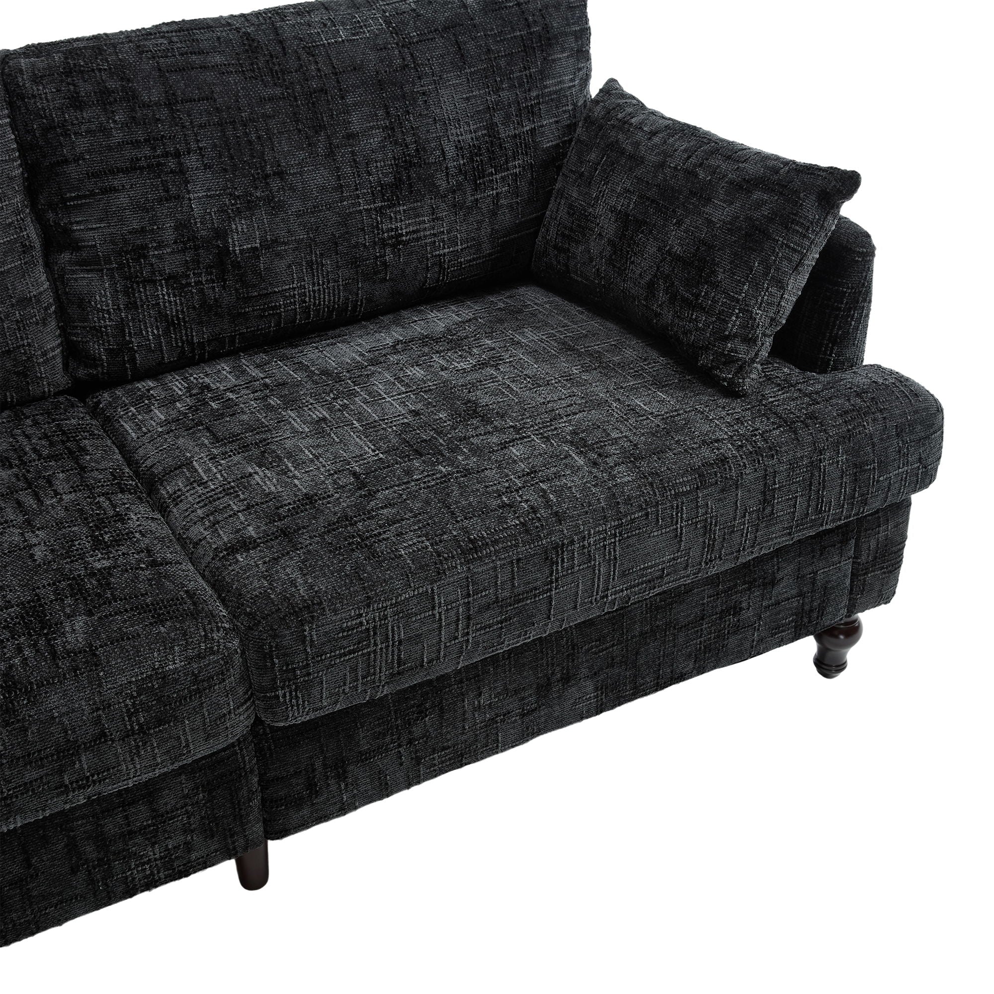 Chenille 2 Seater Sofa With LED Light, USB Charging Port, And Storage Bag - Best Buy Furniture