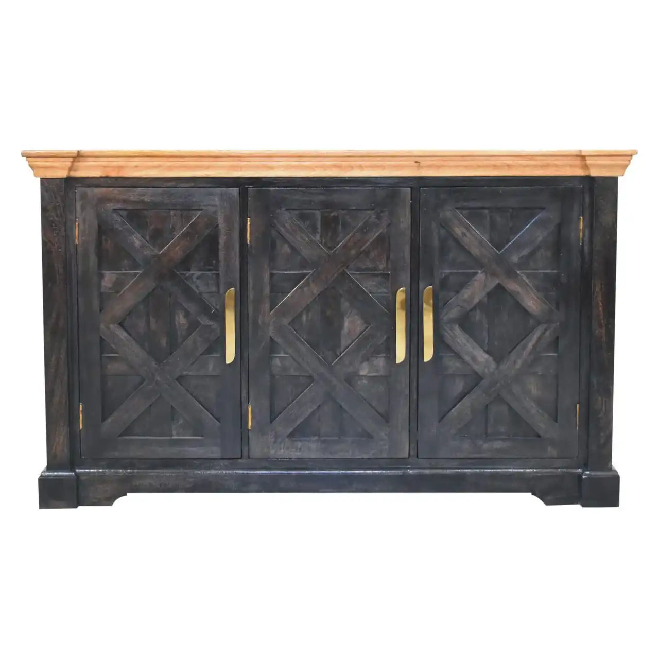 Regal - Rustic Sideboard - Black - Best Buy Furniture