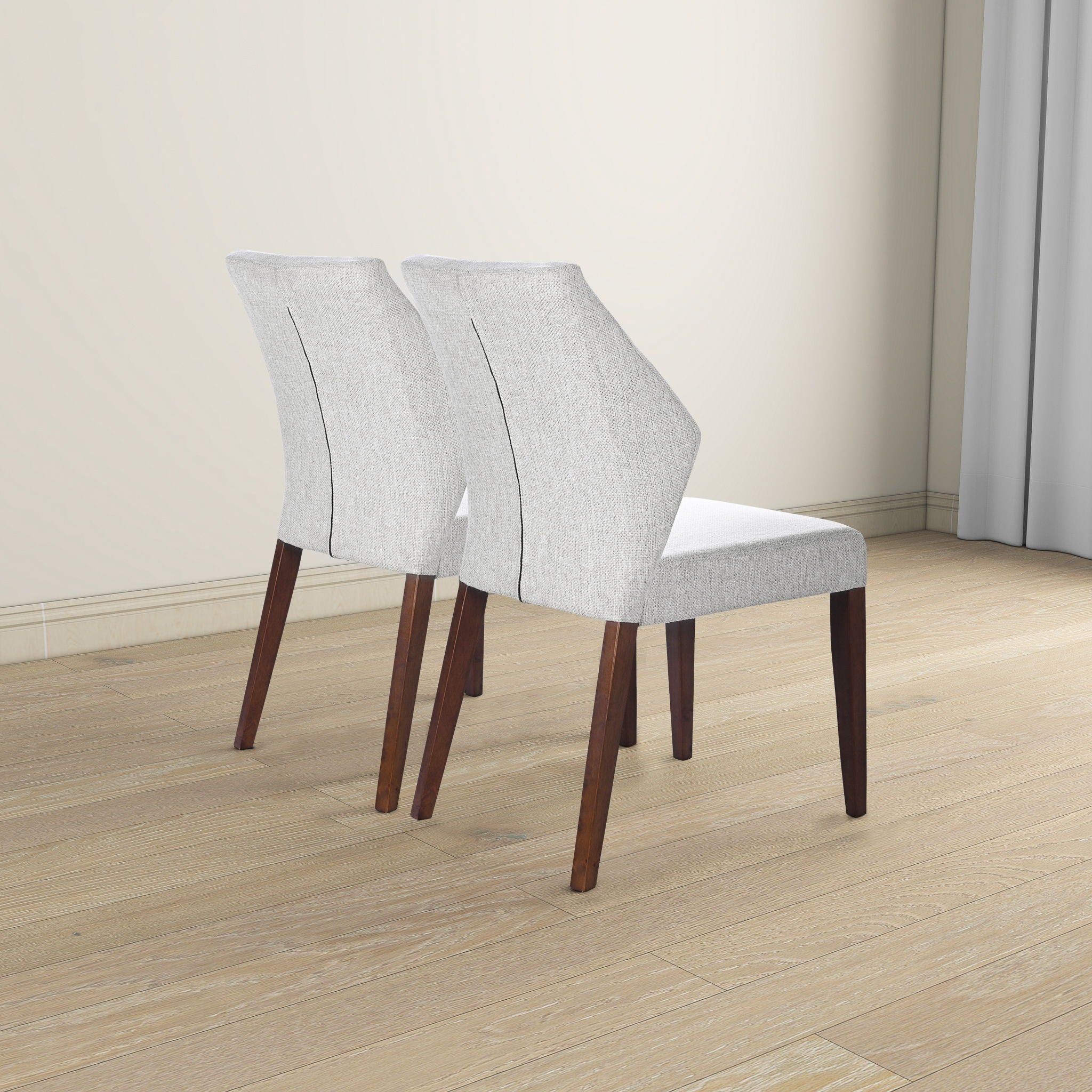 Luca - Dining Chair (Set of 2) - Light Gray - Best Buy Furniture