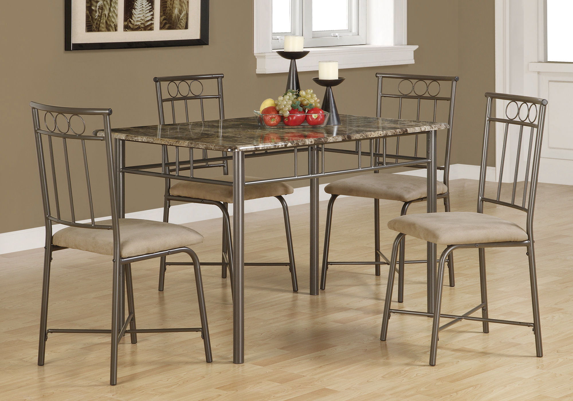 5 Pieces Dining Table Set, Small, Rectangular - Best Buy Furniture