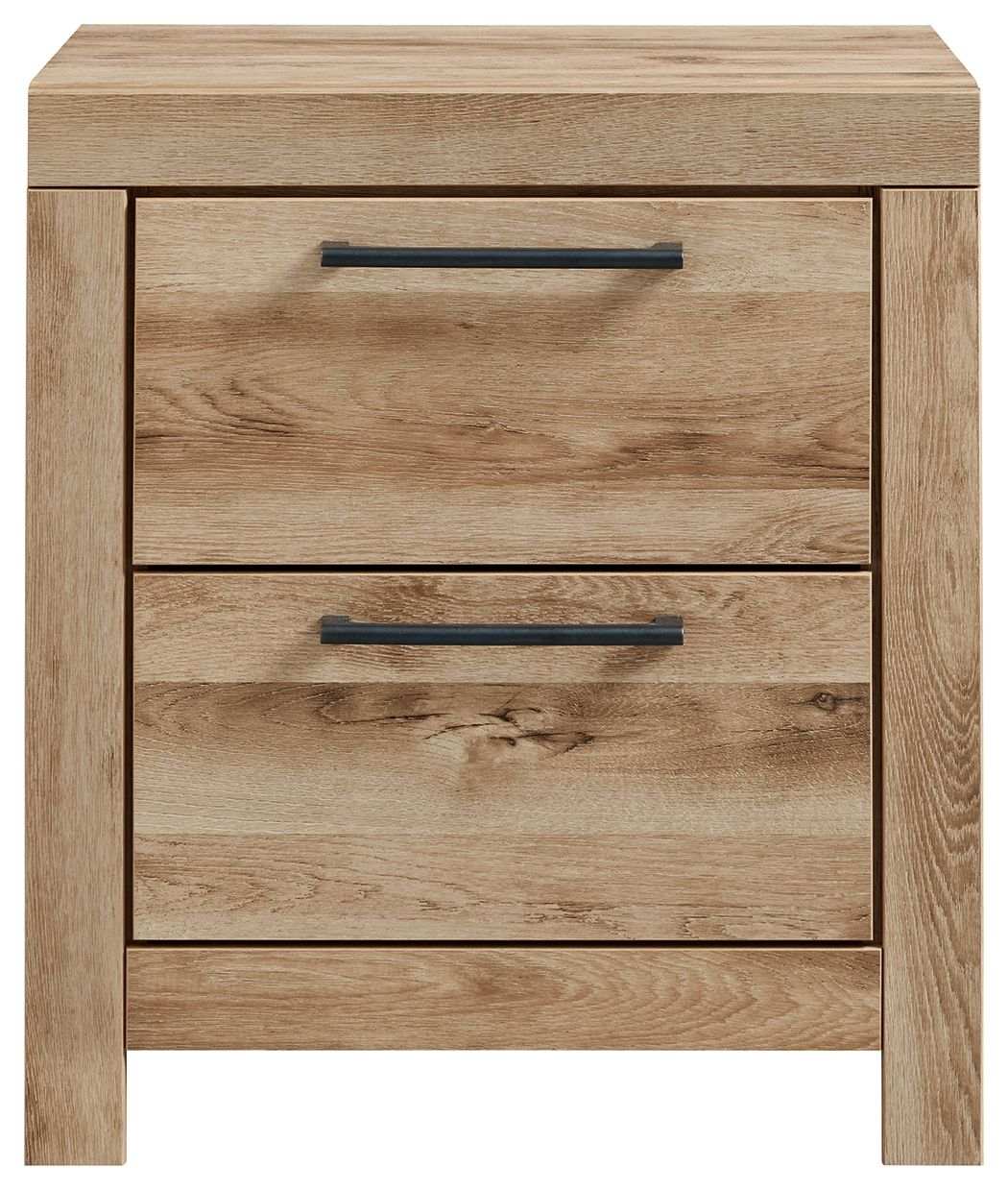 Hyanna - Two Drawer Night Stand - Tan Brown - Best Buy Furniture