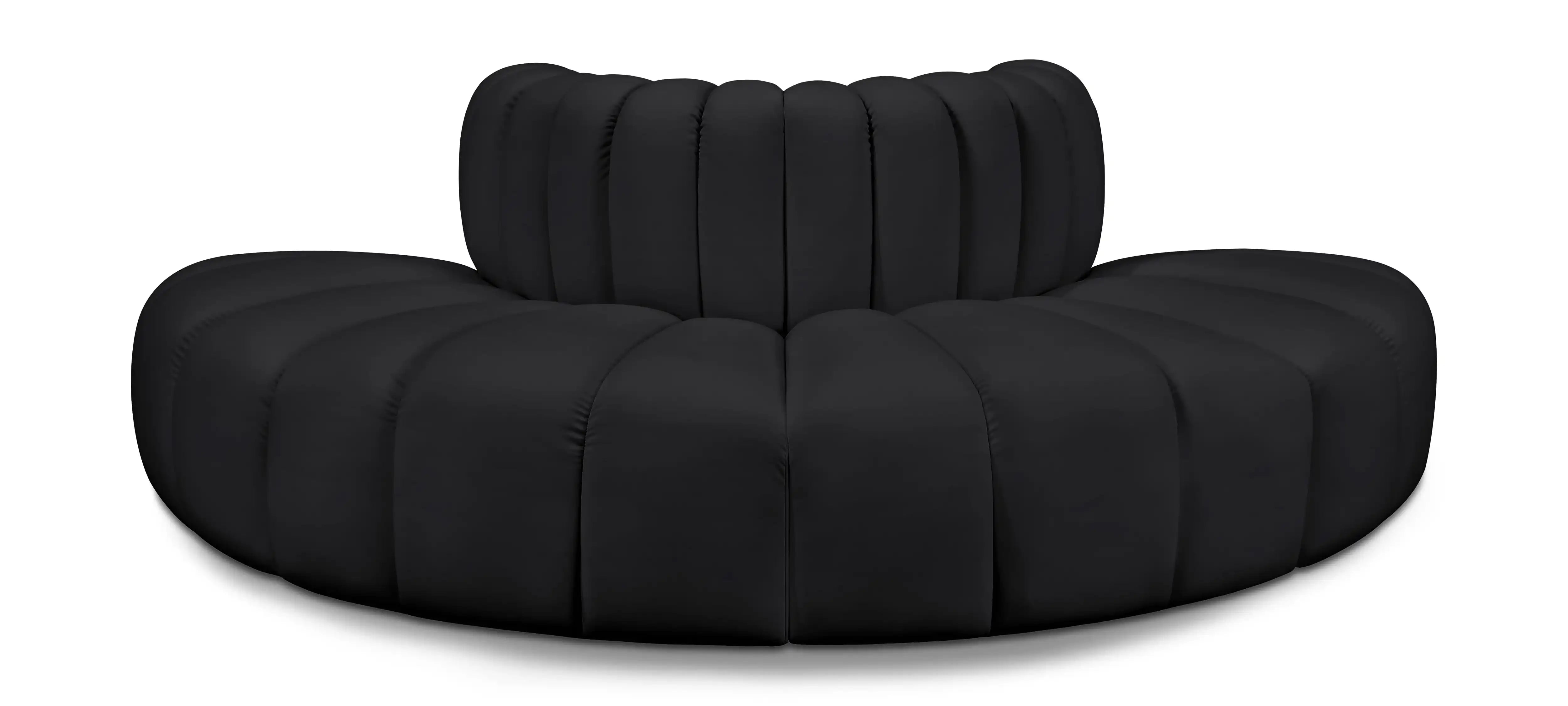 Arc - Faux Leather 4 Piece Modular Sofa - Best Buy Furniture