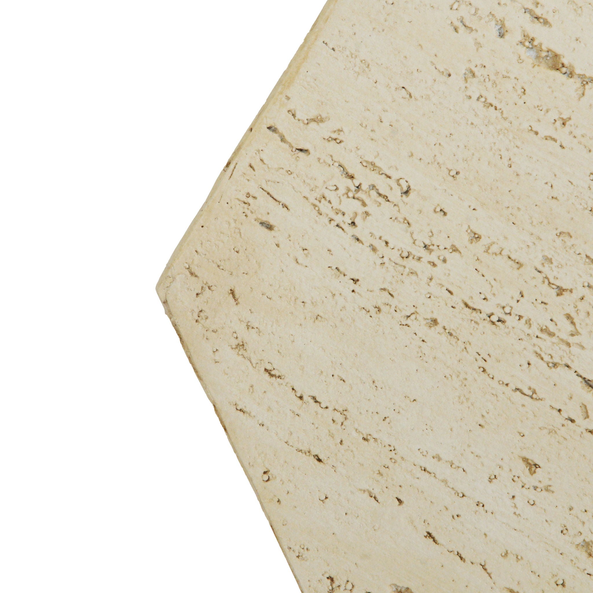 Hexagonal Archaistic Side Table High Quality Magnesium Oxide - Antique Brown - Best Buy Furniture
