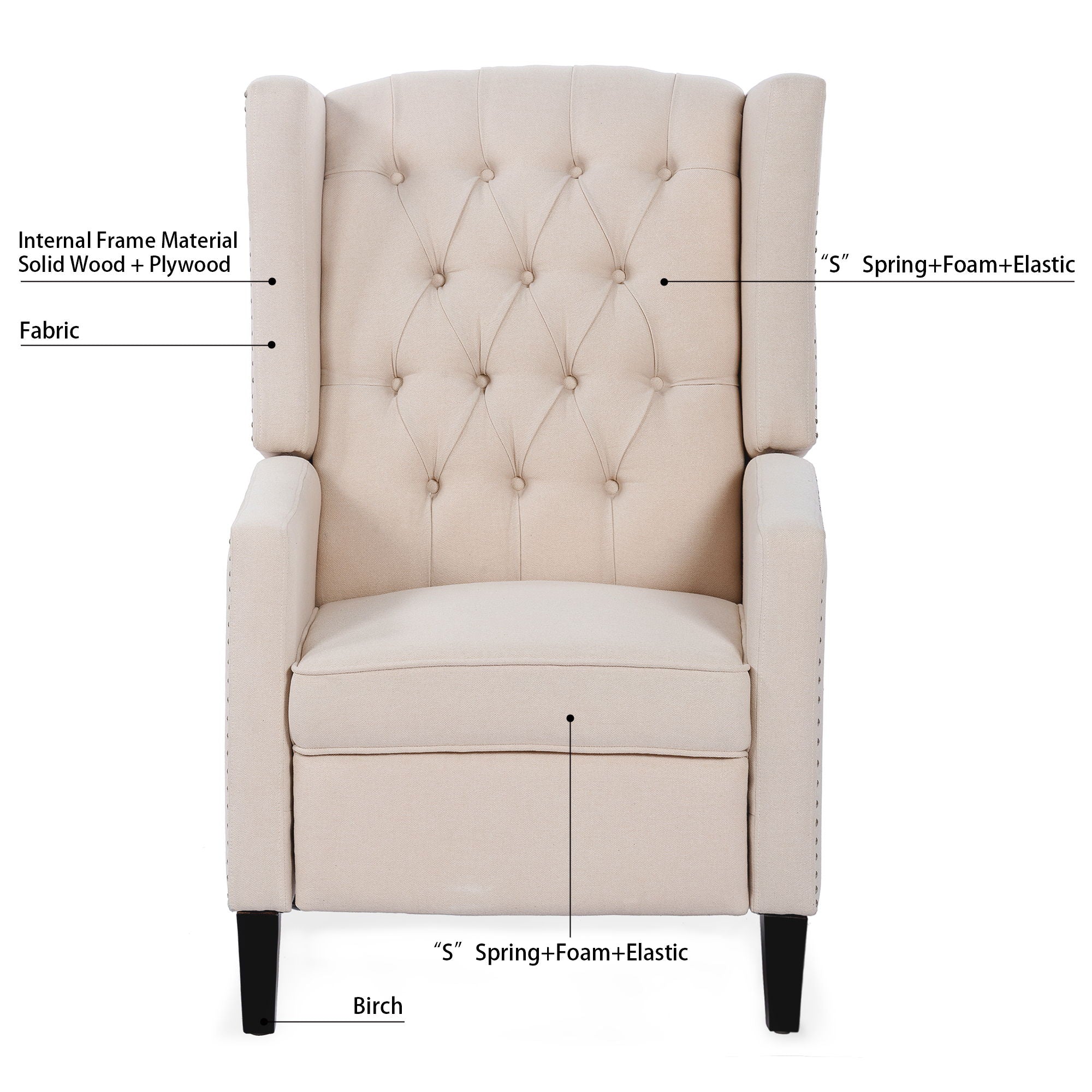 Manual Wing Chair Recliner - Best Buy Furniture