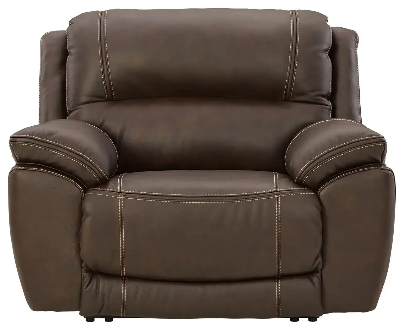 Dunleith - Zero Wall Recliner w/PWR HDRST - Chocolate - Best Buy Furniture