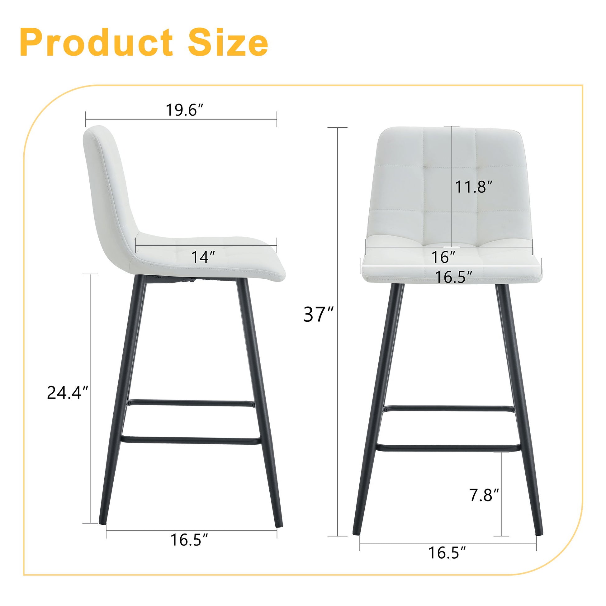 Bar Chair Set Comfortable With Metal Legs And Ergonomic Design - Best Buy Furniture