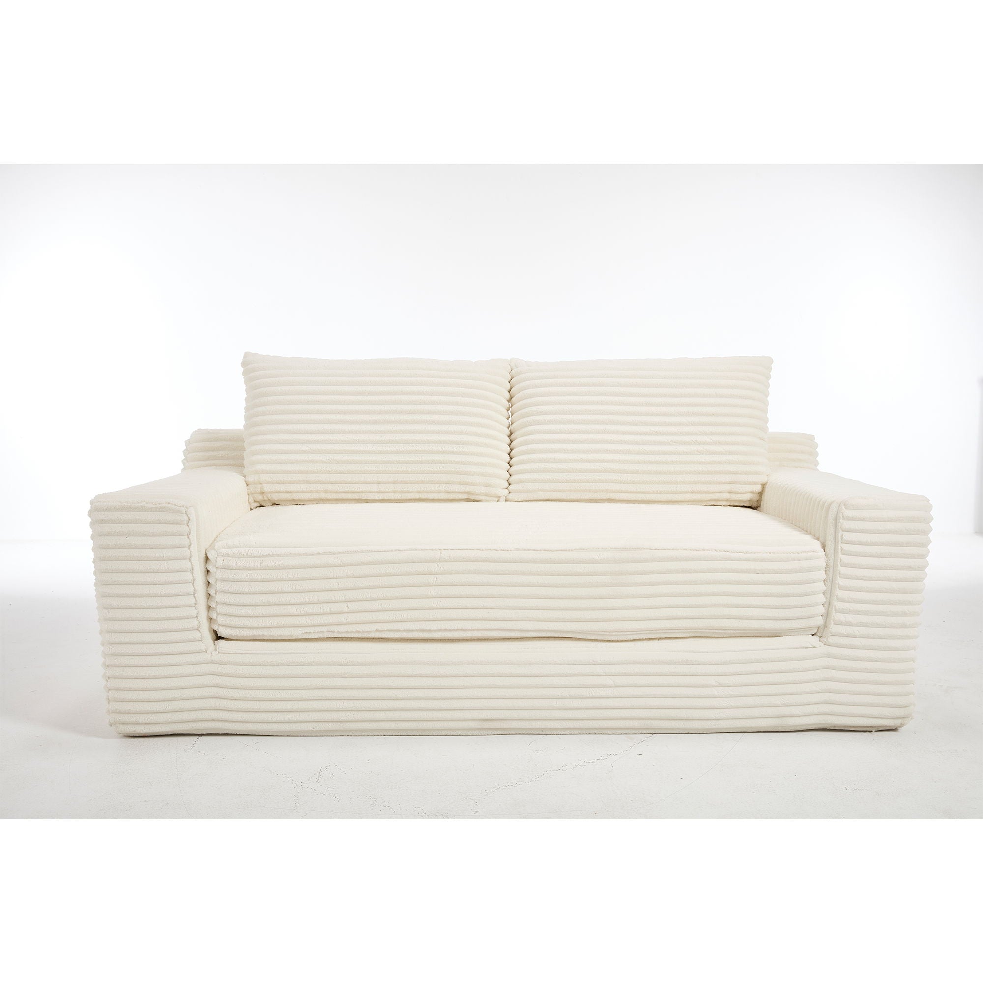 Convertible Loveseat Sofa Bed With Memory Foam & Steel Frame - Best Buy Furniture