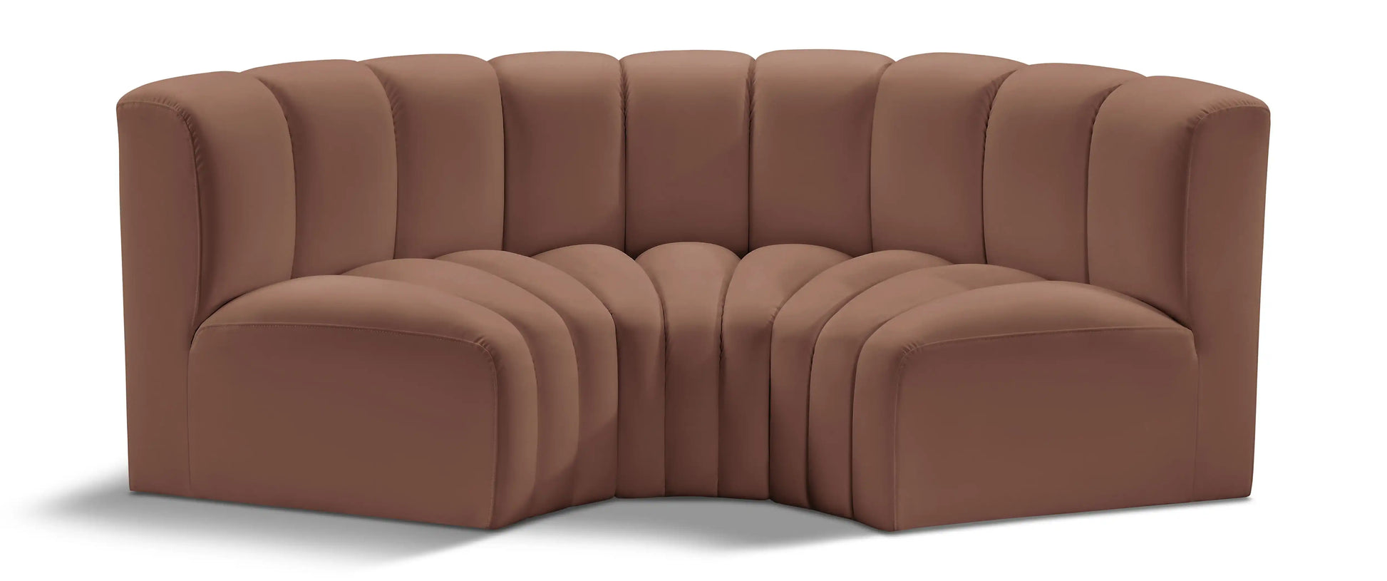 Arc - Faux Leather 3 Piece Modular U-Shaped Sofa - Best Buy Furniture