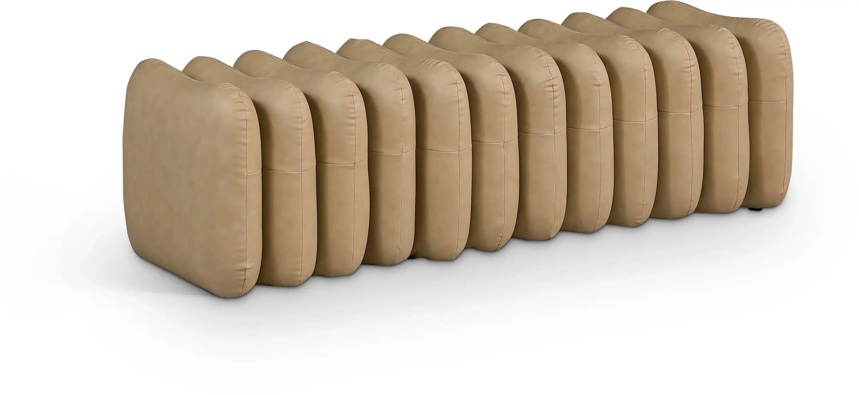 Atticus - Bench - Tan - Best Buy Furniture