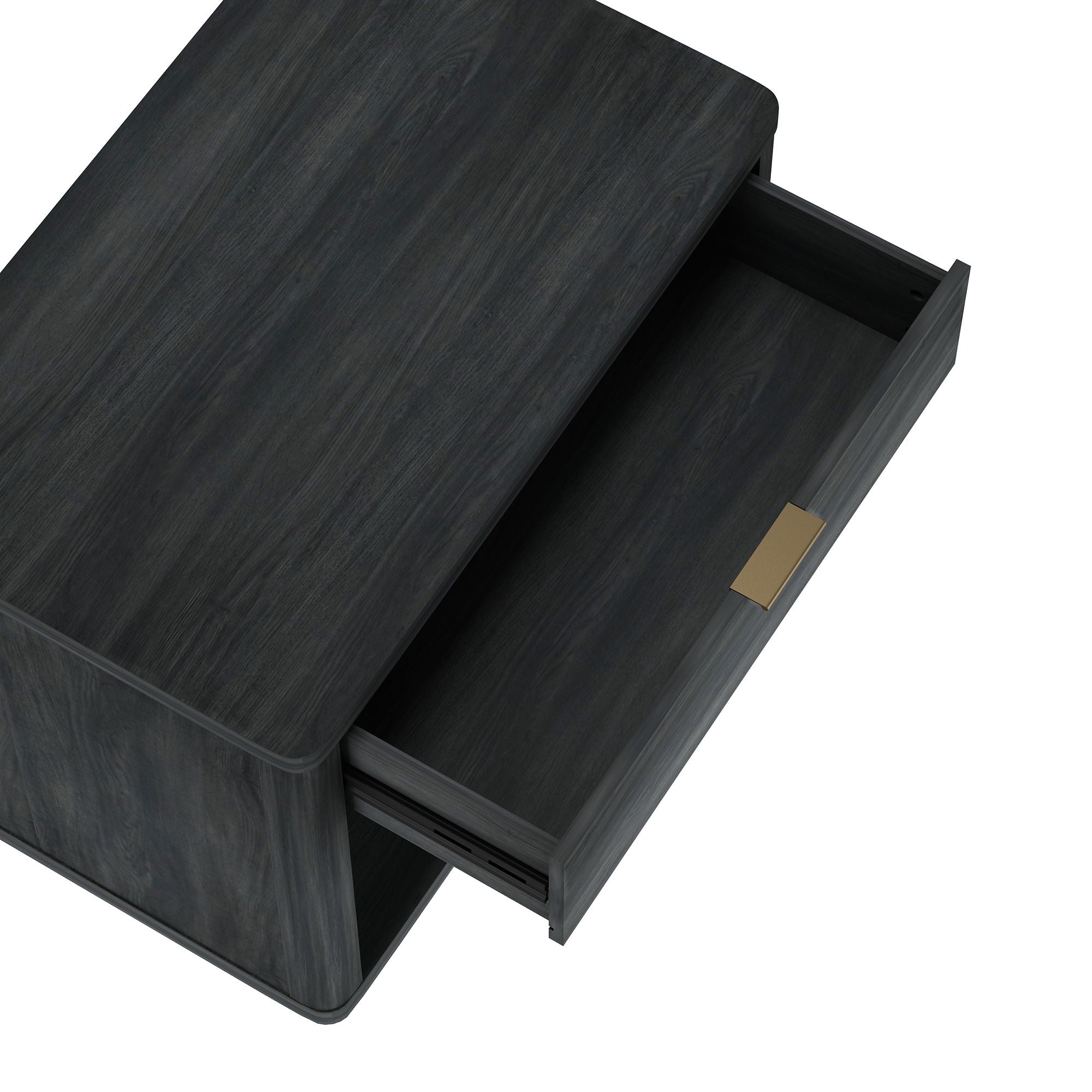 Evelyn - Nightstand With 1 Drawer And Open Shelf