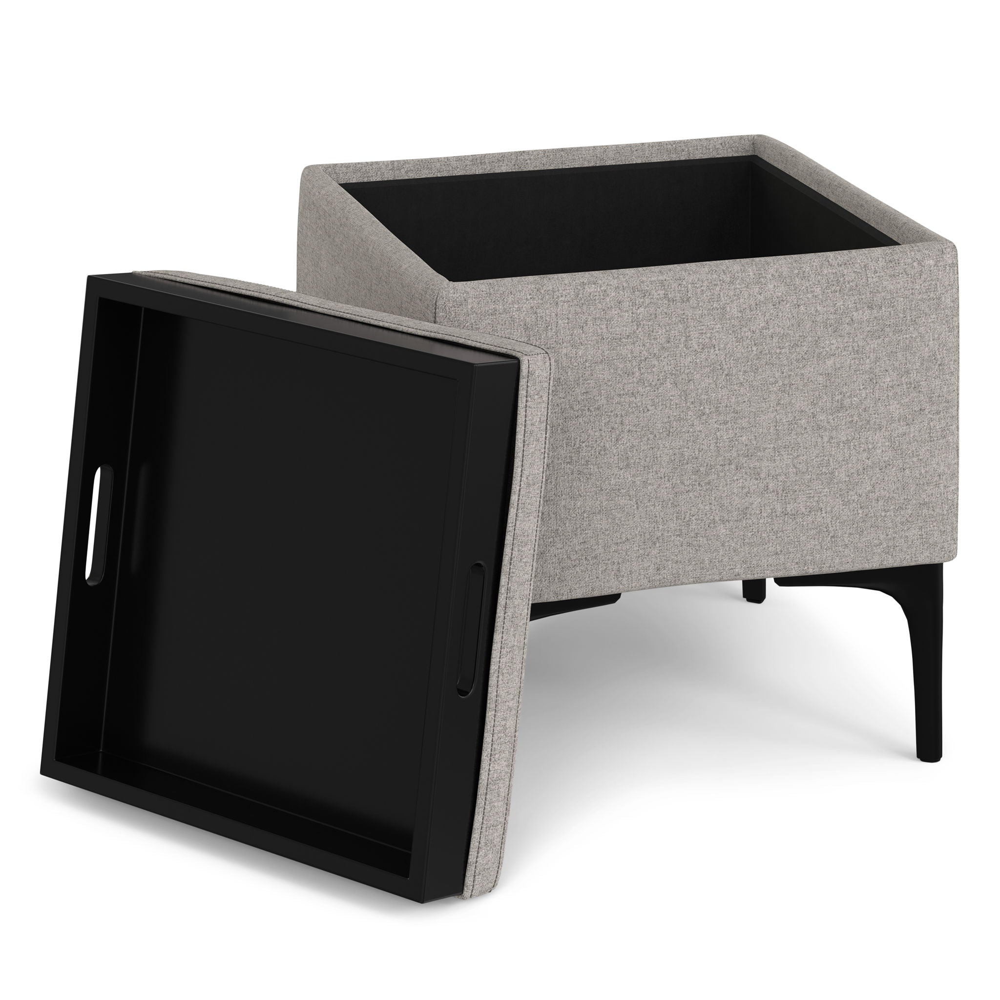 Natasha - Multifunctional Storage Ottoman With Tray - Best Buy Furniture