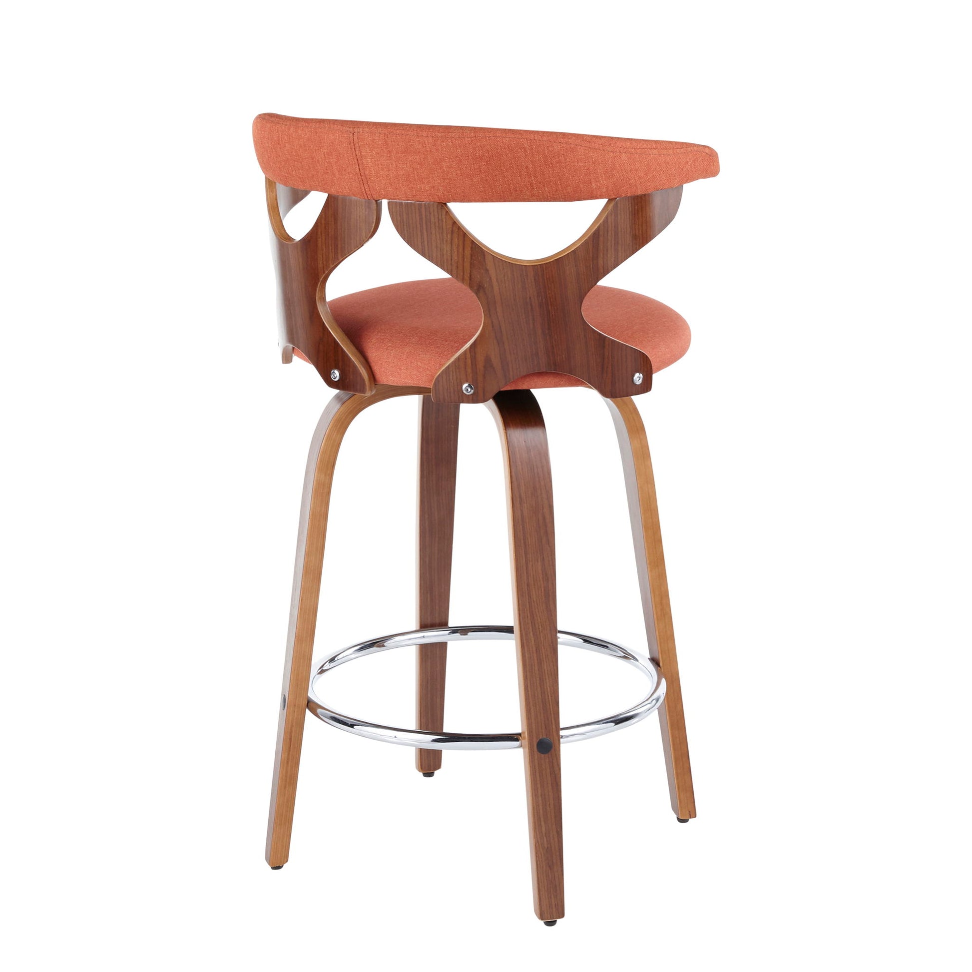 Gardenia - Mid Century Modern Fixed Height Counter Stool With Swivel (Set of 2) - Best Buy Furniture