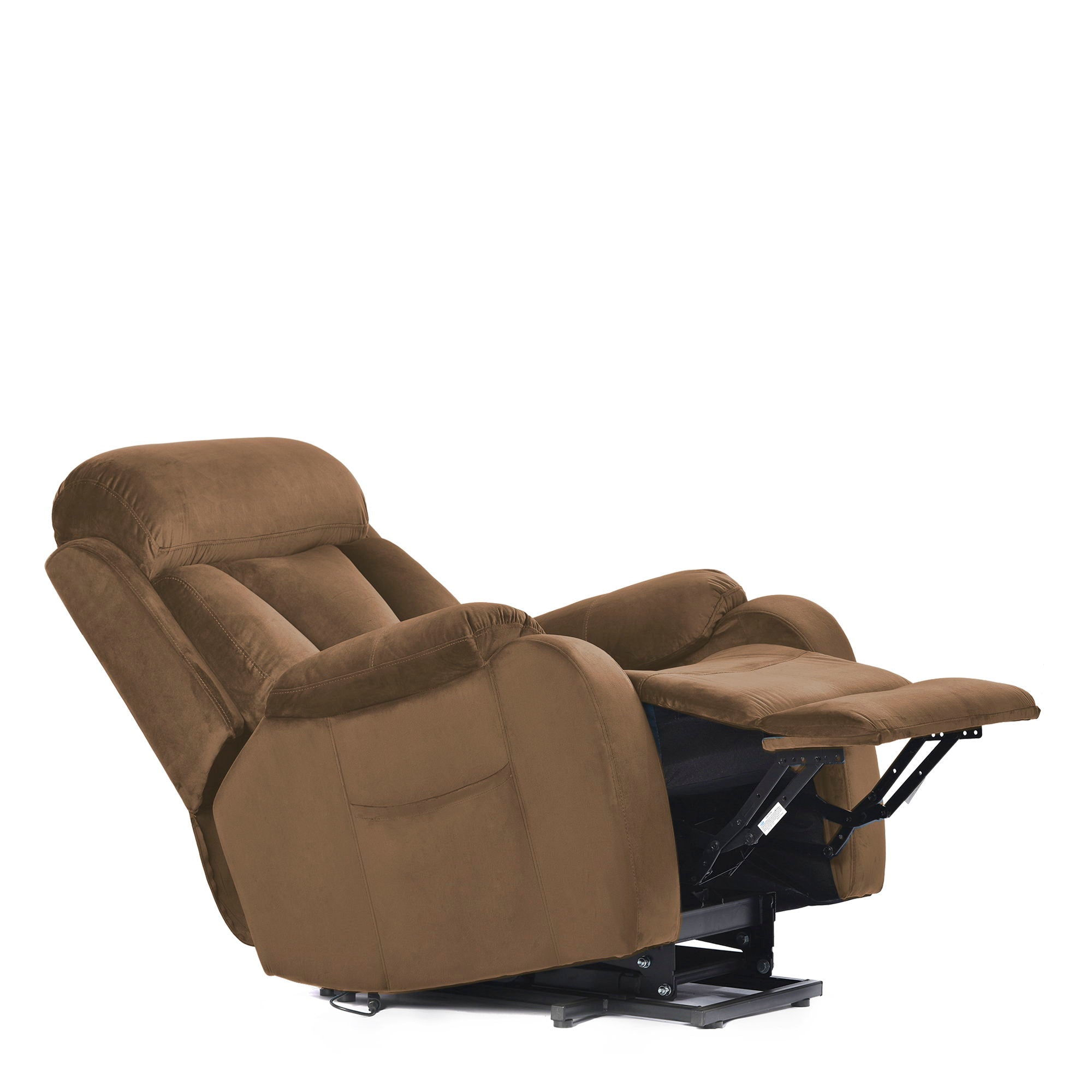 Lift Chair Recliner Power Remote Control Recliner Sofa Relax Soft Chair Anti - Skid Australia Cashmere Fabric Furniture Living Room - Brown - Best Buy Furniture