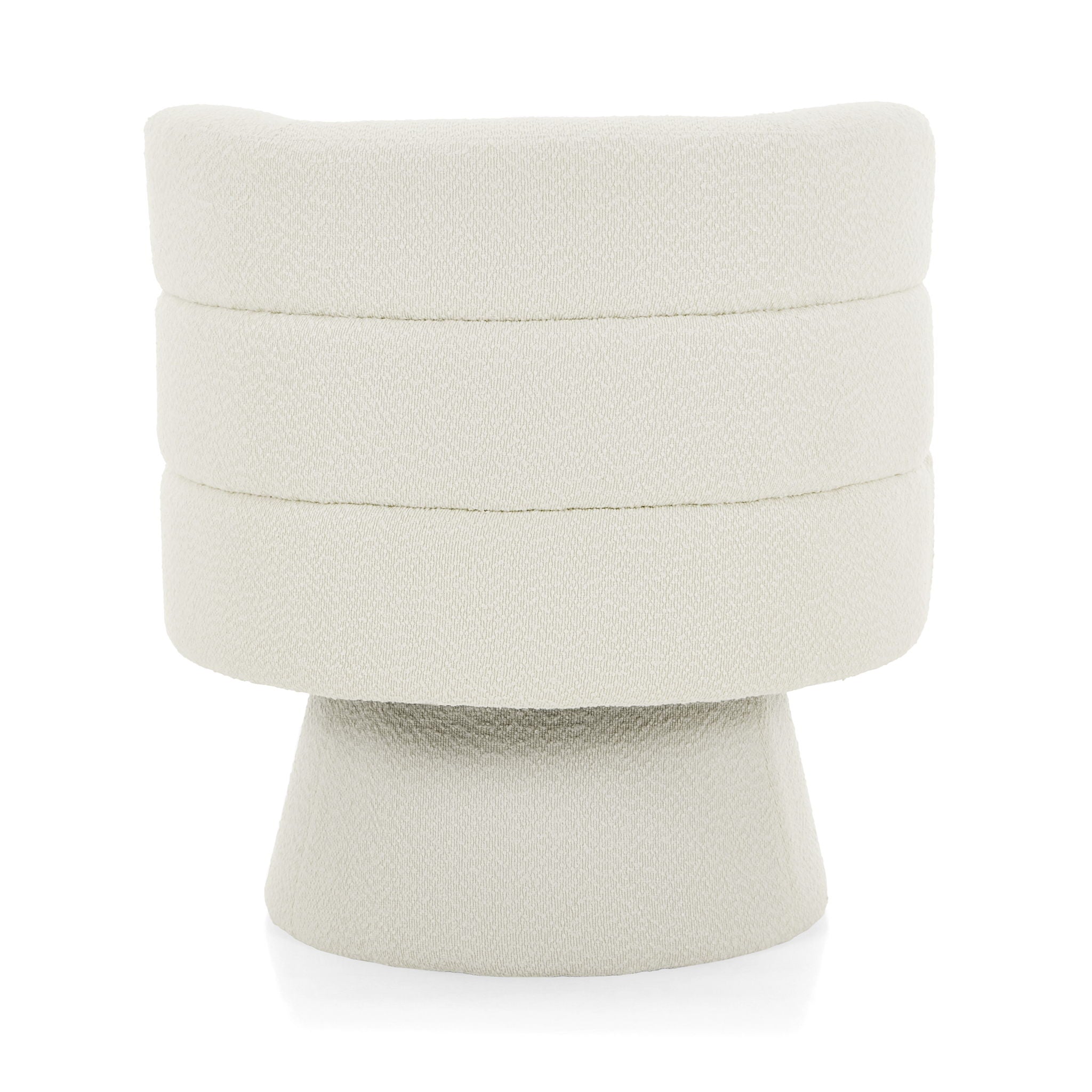 Swivel Accent Chair, 360° Rotating Design With Ergonomic Support For Living Room, Bedroom & Home Office - Cream White - Best Buy Furniture