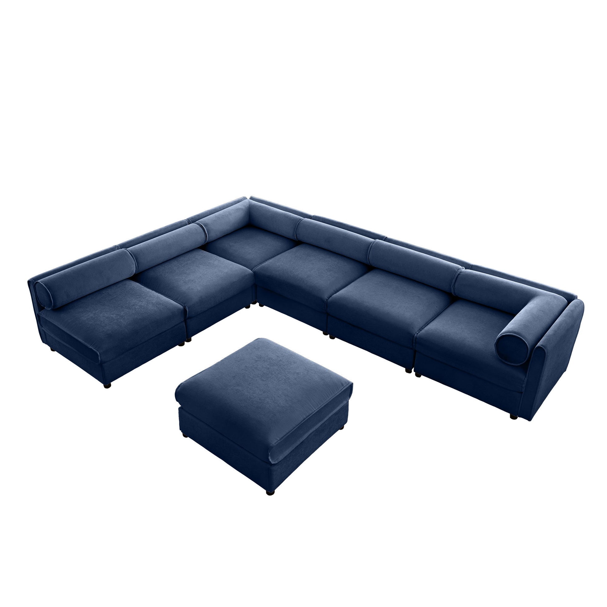 Modern Modular Sectional Sofa With Storag, Contemporary Cylindrical Design - Best Buy Furniture
